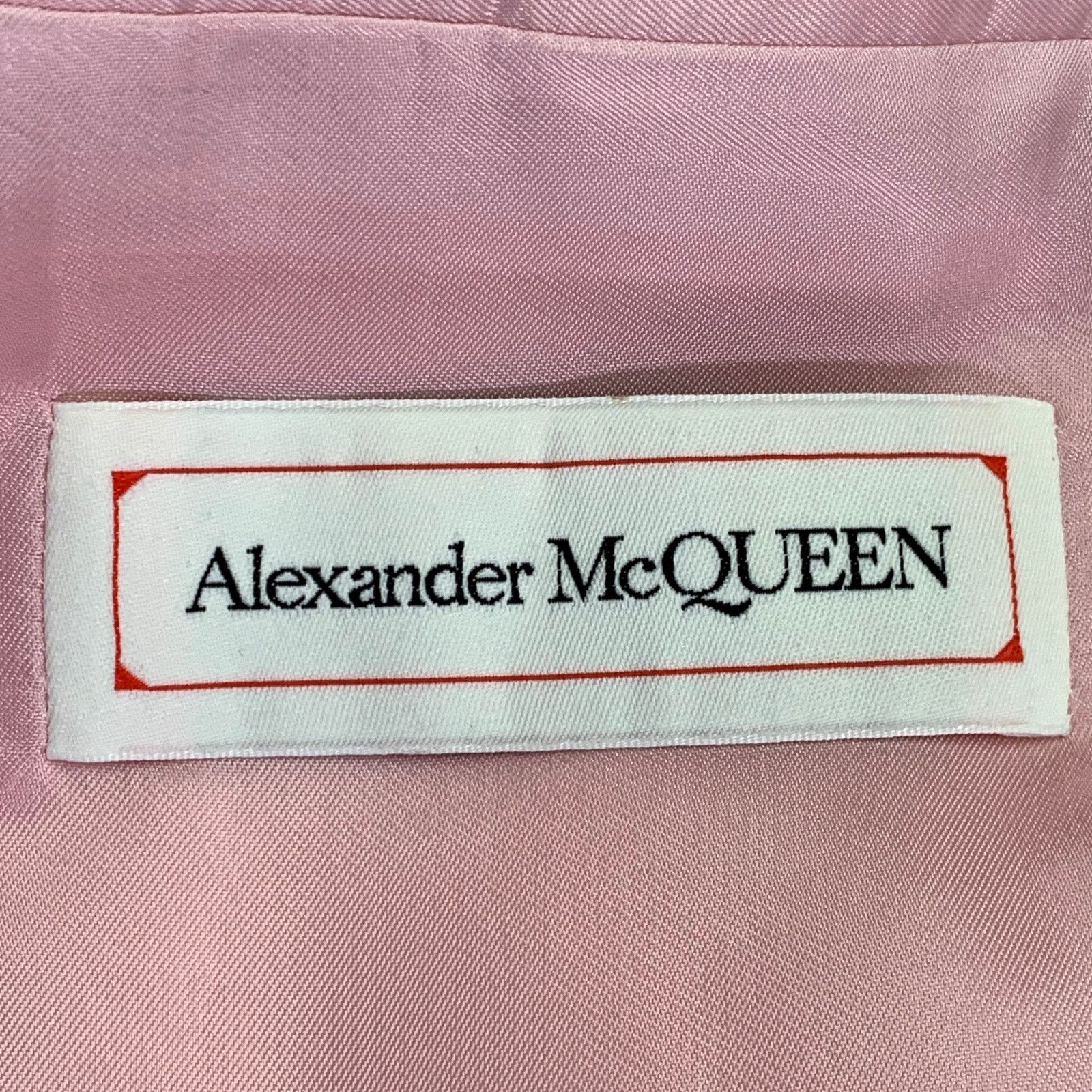 Alexander McQueen Size 40 Pink Wool Mohair Slim Fit Single Breasted Sport Coat Size 40R - 5 Thumbnail