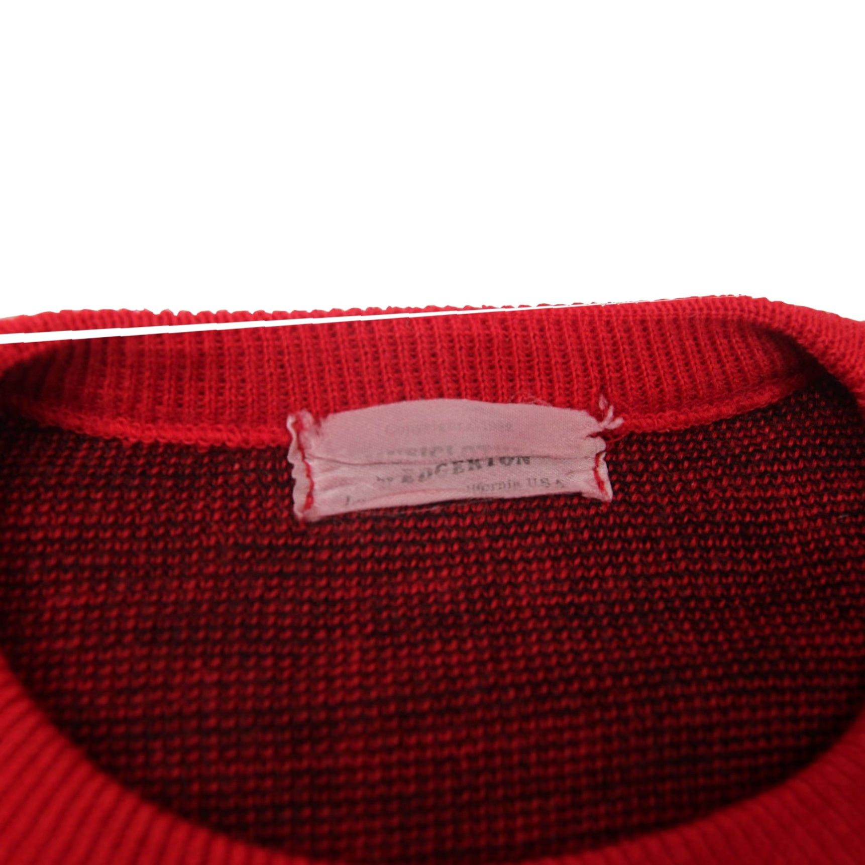 Vintage VINTAGE Piano Keys Womens Large Knit Sweater Red Size L / US 10 / IT 46 - 3 Thumbnail