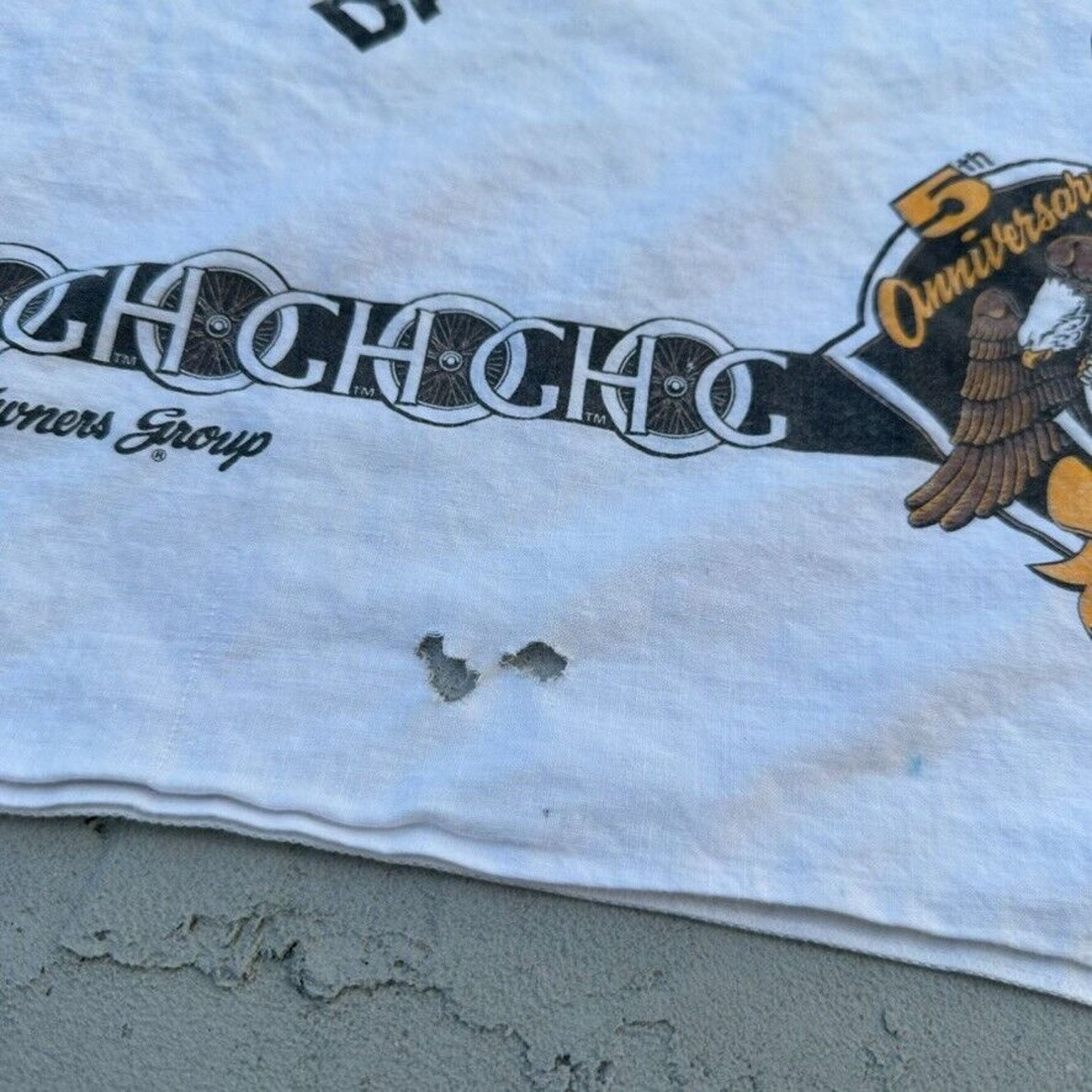 Harley Davidson Vintage Harley Davidson HOG Bike Week Daytona 1988 Bandana Size ONE SIZE - 5 Thumbnail