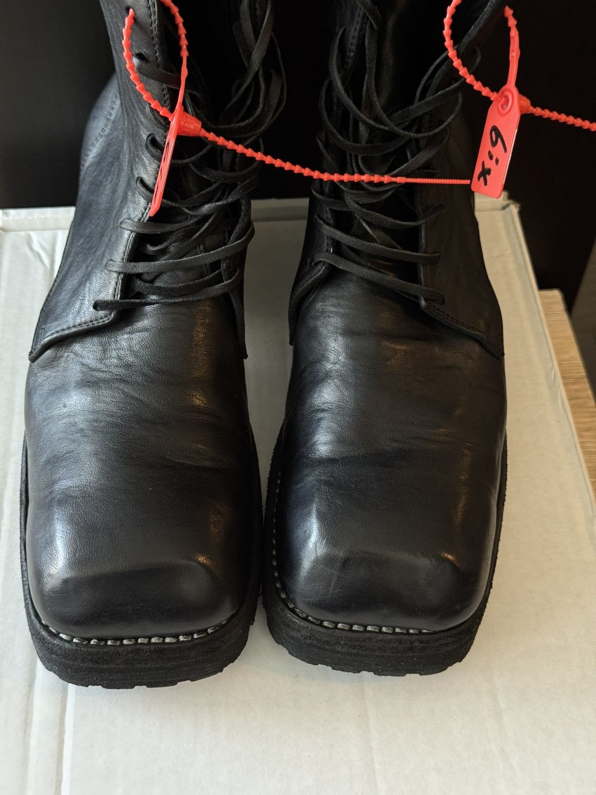 Guidi Guidi 79085V Ankle High Horse Leather All Black Boots Size US 10 / EU 43 - 7 Thumbnail