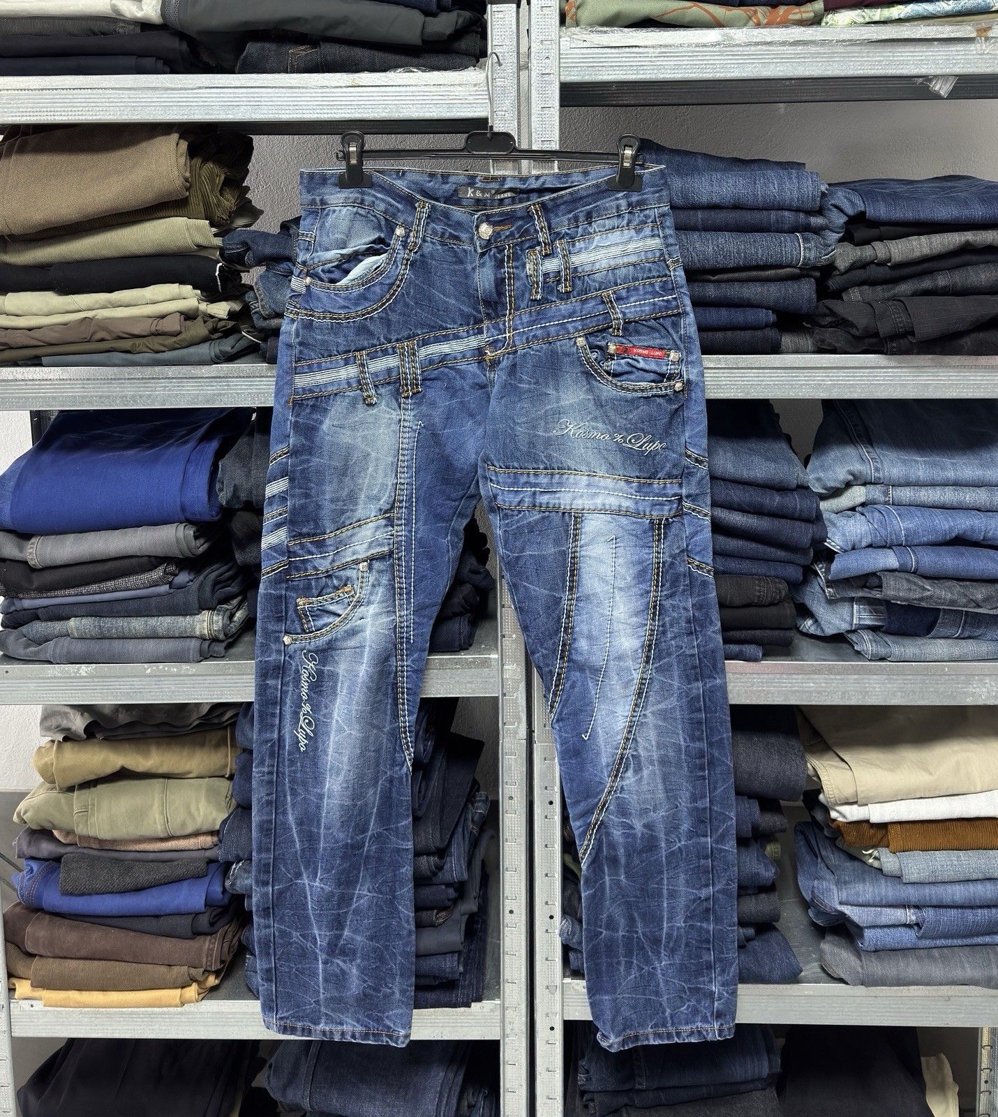 Other Kosmo Lupo y2k Denim Zipper Japan Style Distressed Jeans Size US 34 / EU 50 - 1 Thumbnail