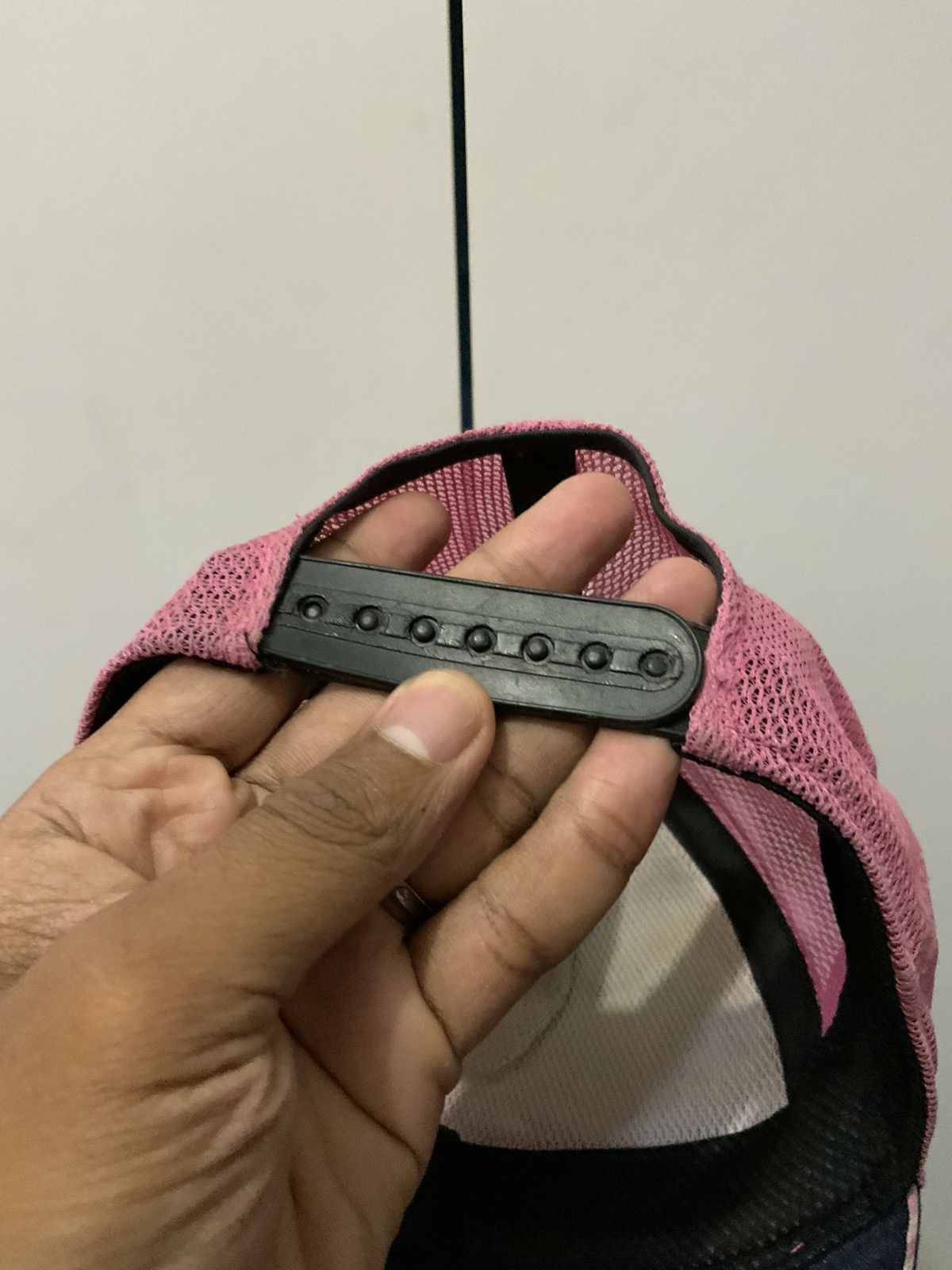 Japanese Brand Mizuno Japan Pink Trucker Hat Size ONE SIZE - 10 Thumbnail