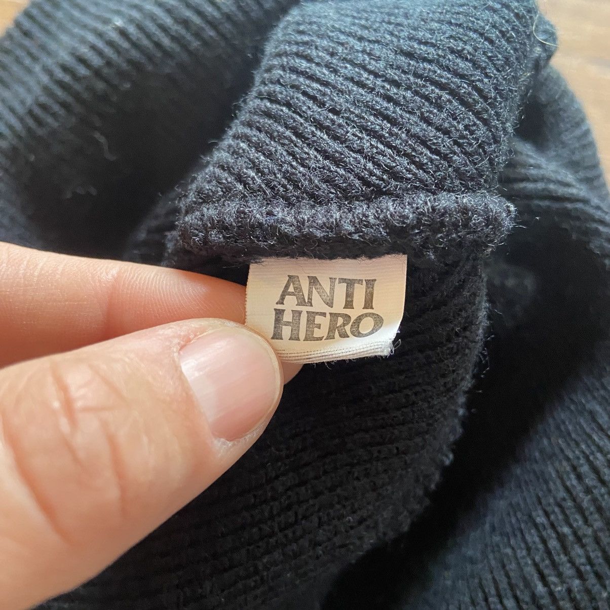 Antihero Anti Hero Skateboards Logo Patch Men’s Beanie Size ONE SIZE - 5 Thumbnail