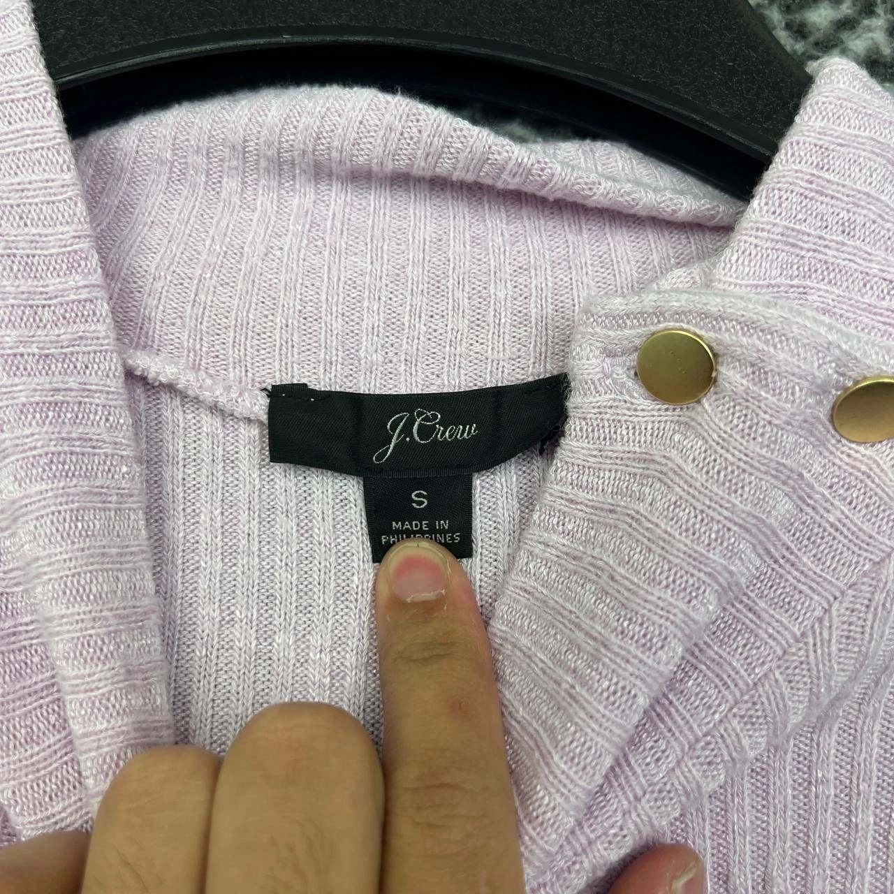 J.Crew J. Crew Sweater Women Purple Ribbed Mock Neck Pullover S Size S / US 4 / IT 40 - 6 Thumbnail
