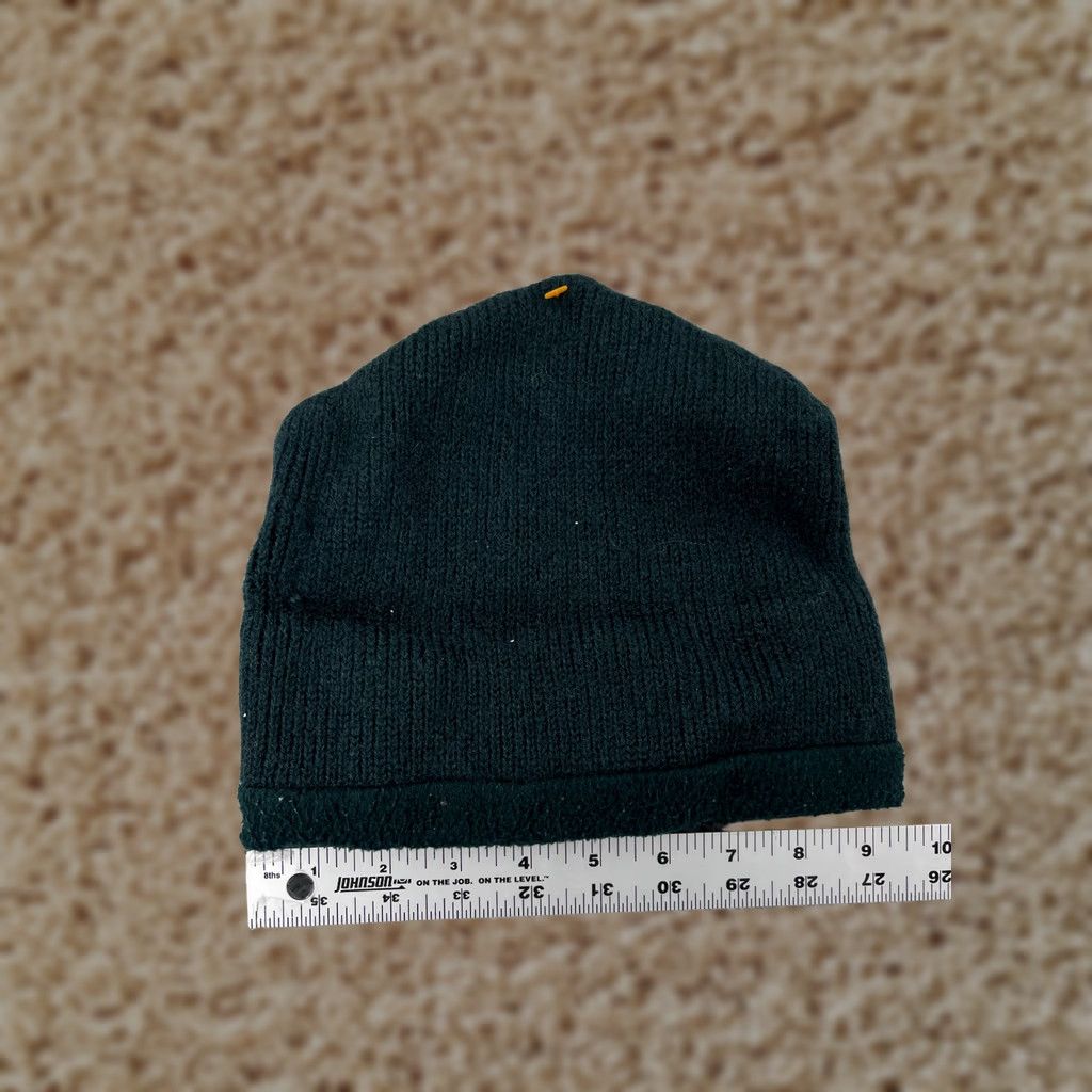 Vintage Meister Beanie Hat Adult One Size Green Wool Knit Striped Winter Ski Casual Travel Hats Mens Size ONE SIZE - 1 Thumbnail