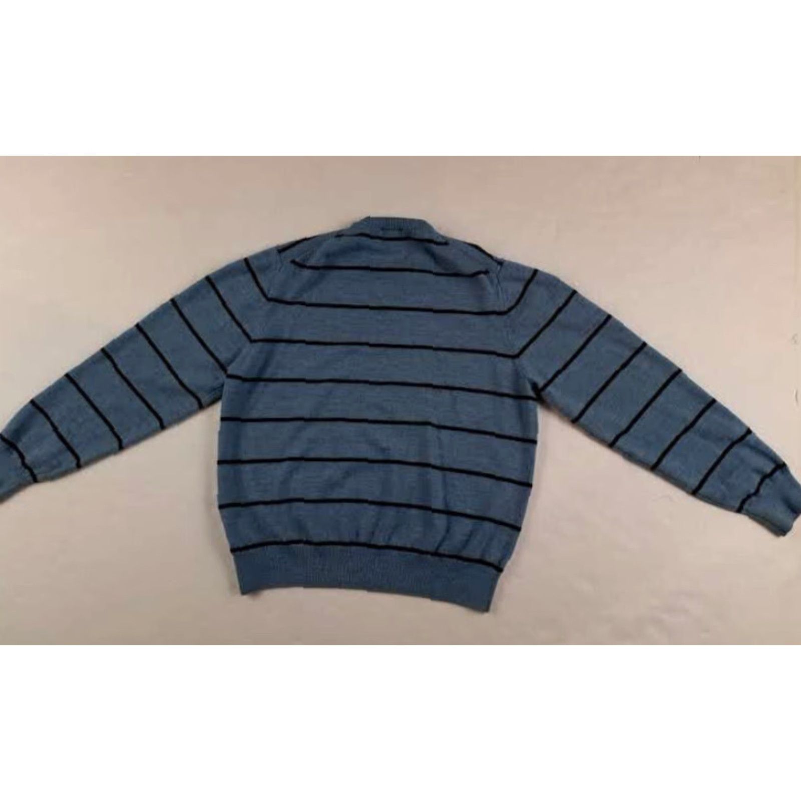 Brooks Brothers VINTAGE Brooks Brothers Sweater Knit Wool Striped V-Neck L Size US L / EU 52-54 / 3 - 5 Thumbnail