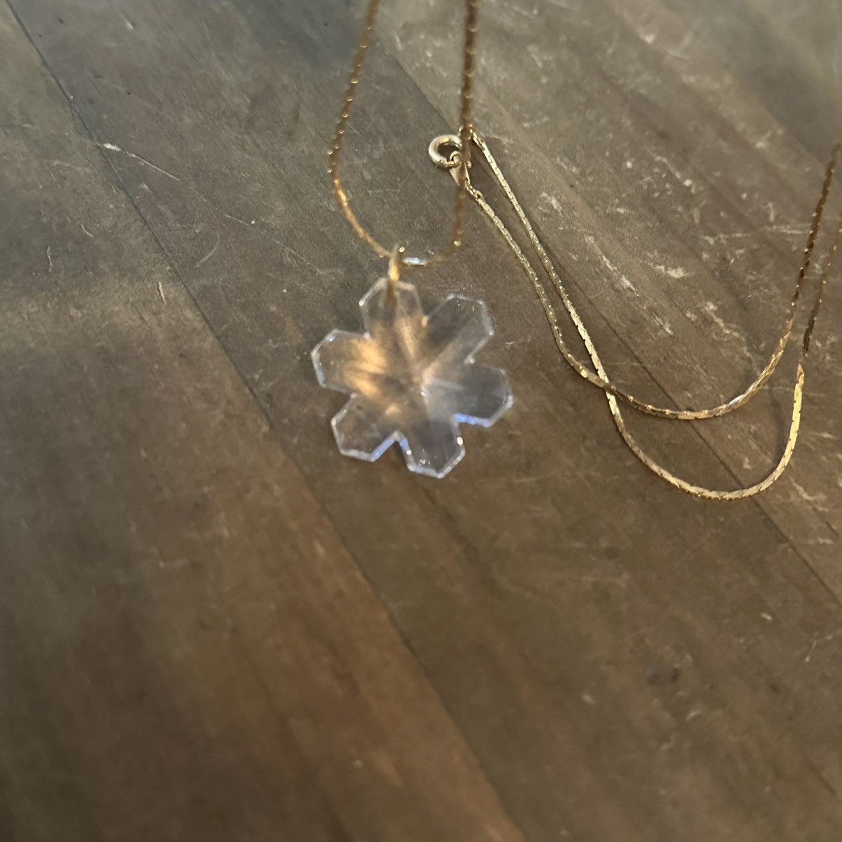 Vintage Vintage Austrian crystal snowflake pendant necklace Size ONE SIZE - 3 Thumbnail