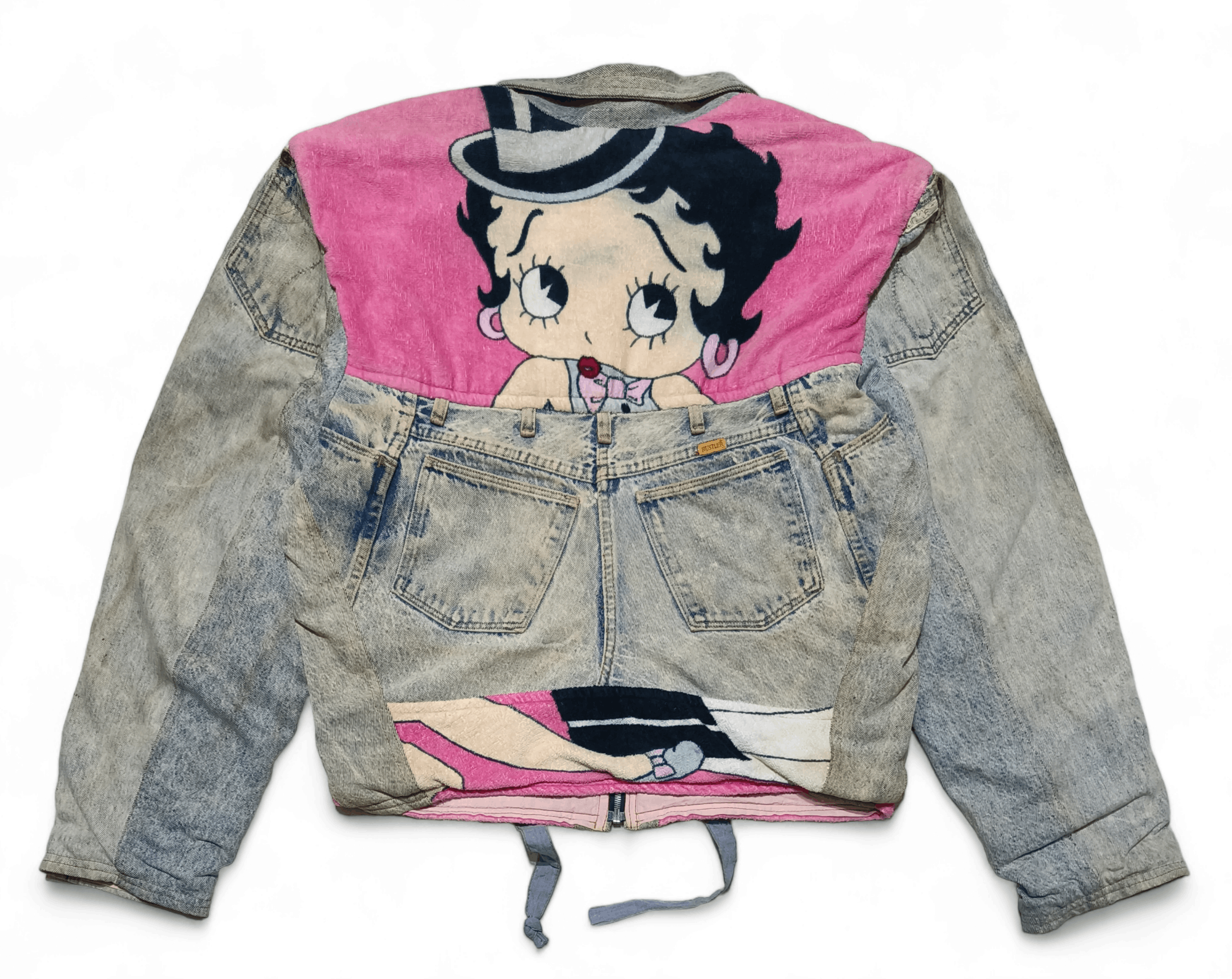 Too Cute Guetta Bros. Vintage Betty Boop TOO CUTE Guetta Bros Denim Jean Jacket Size ONE SIZE - 2 Thumbnail