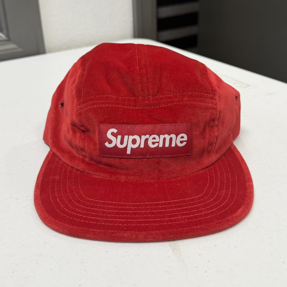 Supreme Supreme Velvet Camp Cap Hat Size ONE SIZE - 1 Thumbnail