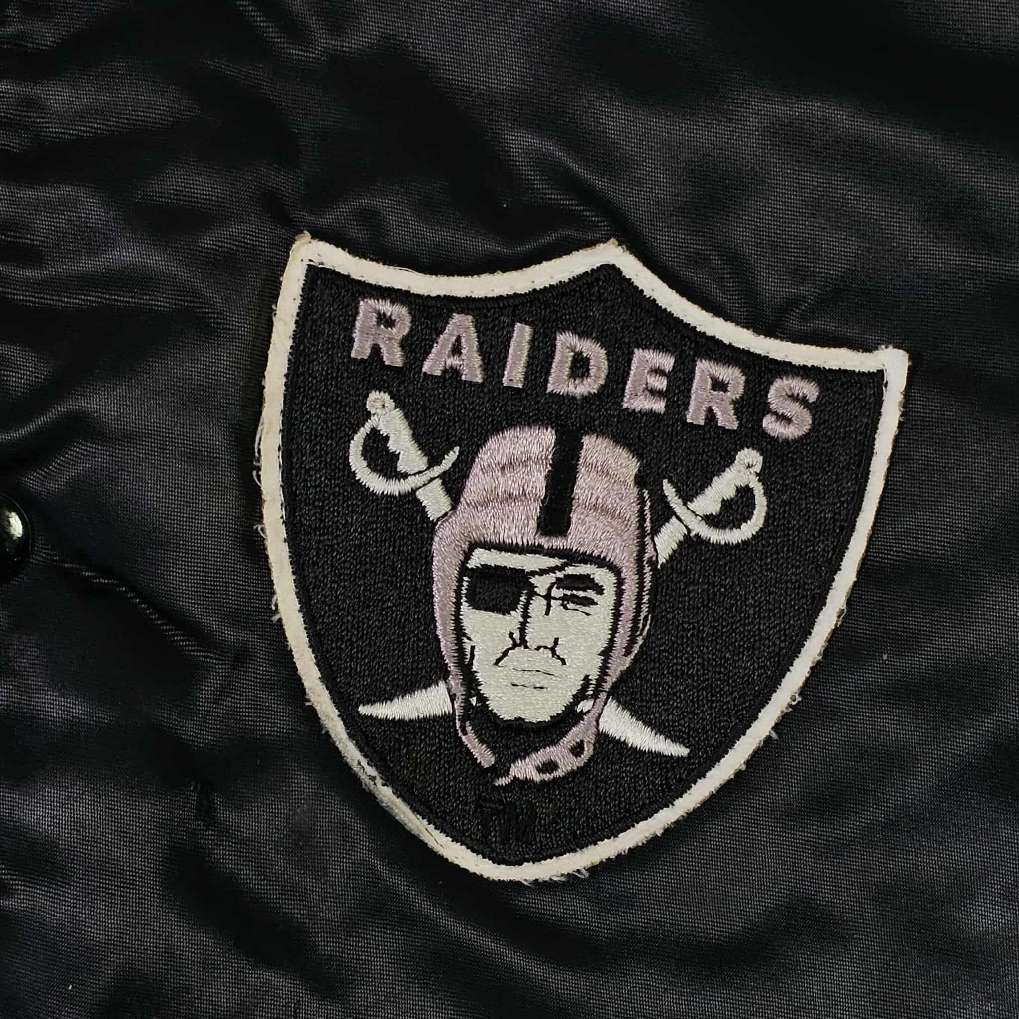 NFL Los Angeles Raiders Vintage 80s Chalk Line Bomber Jacket Size US M / EU 48-50 / 2 - 4 Thumbnail