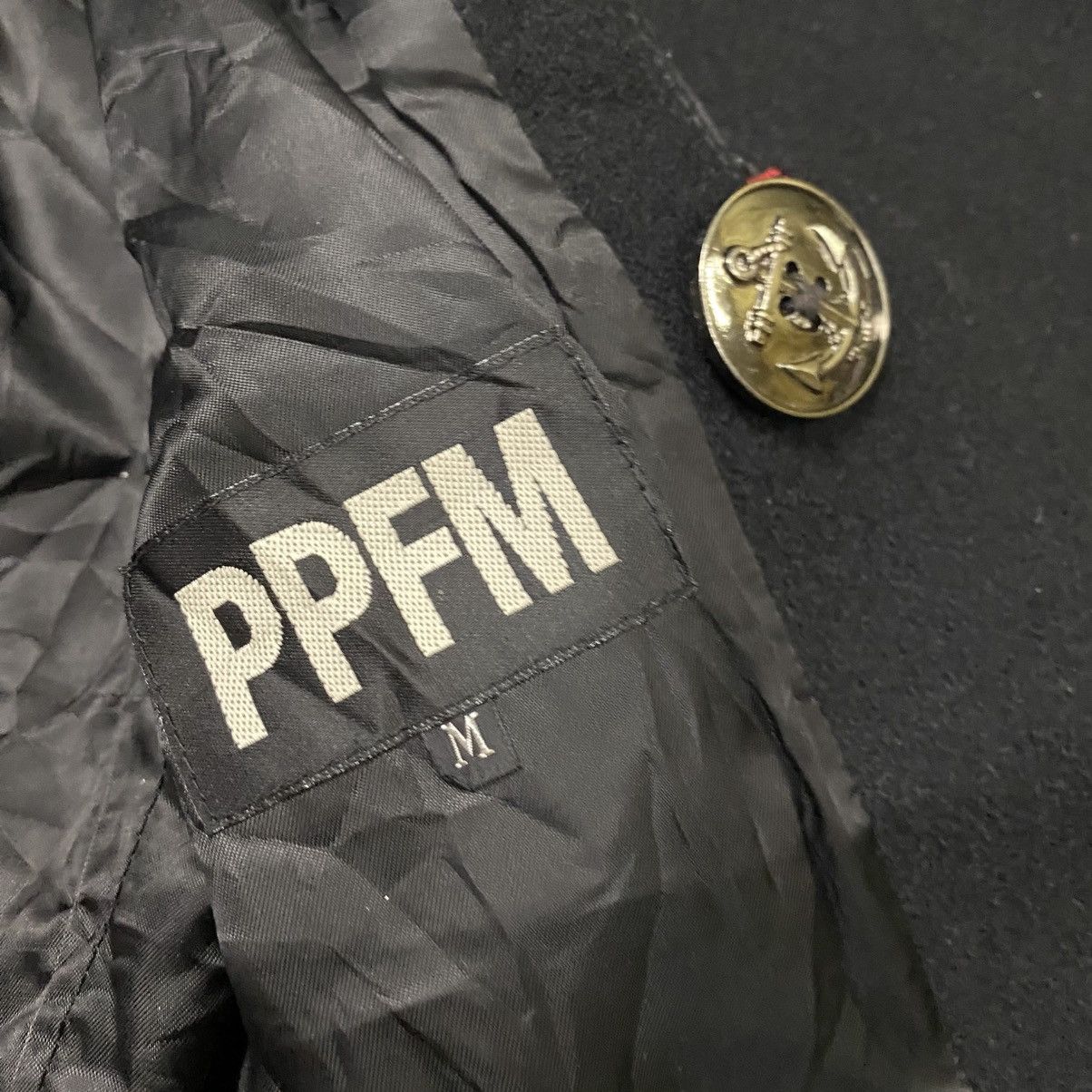 If Six Was Nine 🇯🇵 VINTAGE PPFM DOUBLE BREASTED PUNK GOTHIC WOOL JACKET Size US M / EU 48-50 / 2 - 14 Thumbnail