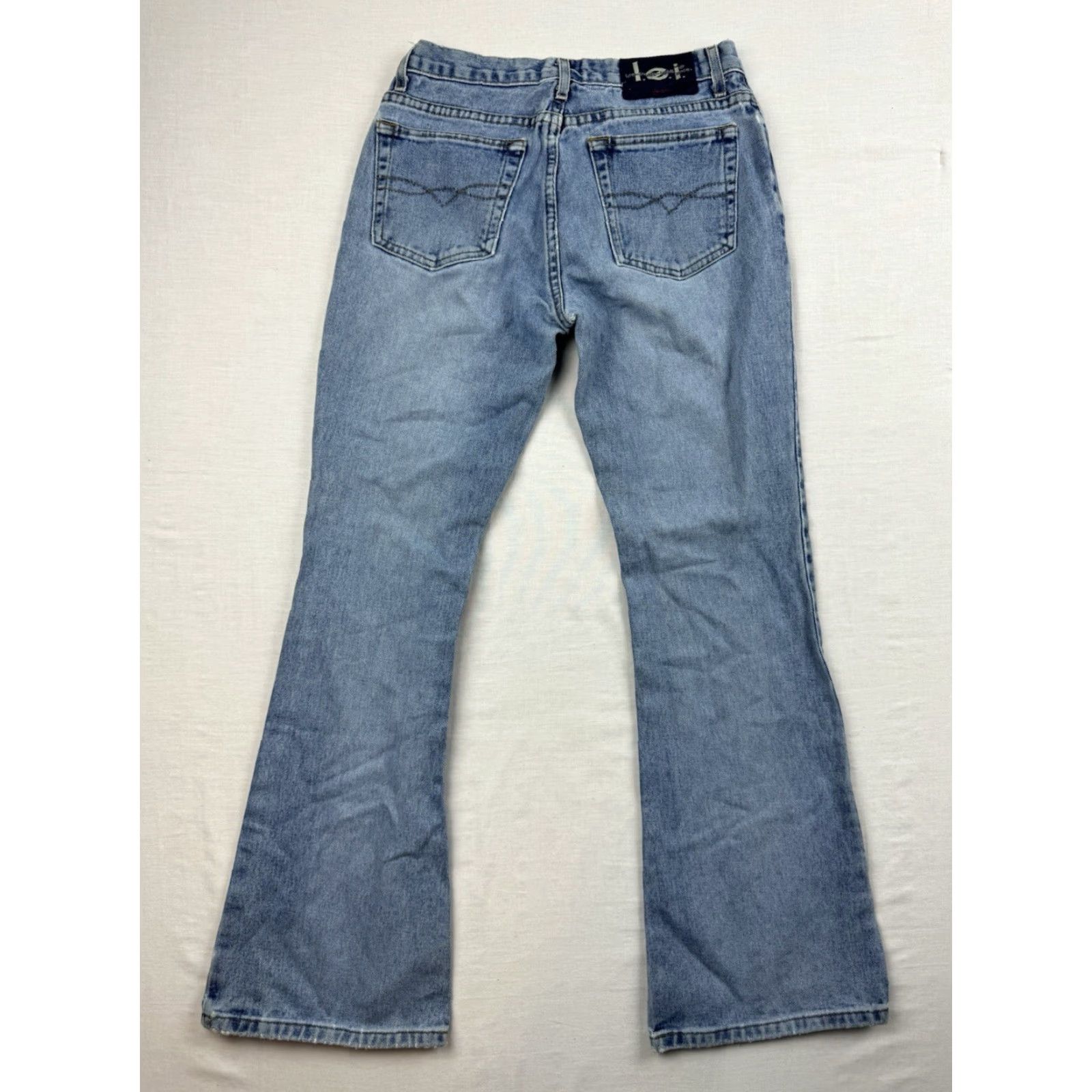 Vintage VINTAGE LEI Jeans Womens 9 Blue Bootcut Hipster Y2K 90s Flared Jeans Size 30" / US 8 / IT 44 - 7 Thumbnail