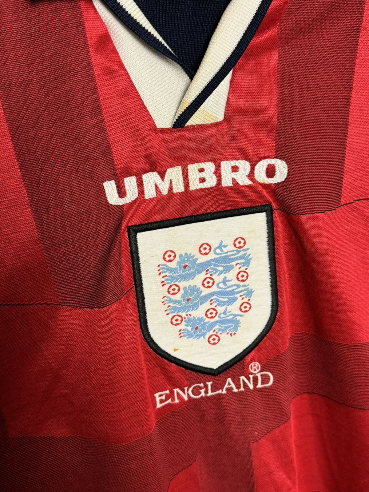 Umbro England National Team 97/99 Away Football Jersey T-Shirt Size US XXL / EU 58 / 5 - 3 Thumbnail