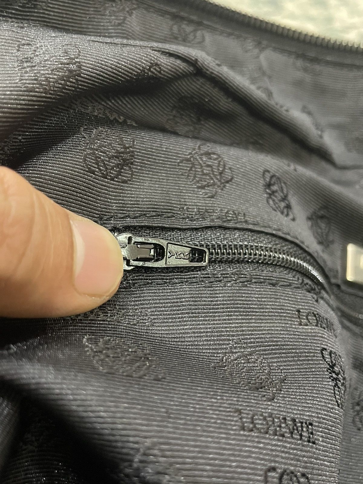 Loewe Loewe Black Nylon Leather Handle Travel Bag Size ONE SIZE - 7 Thumbnail