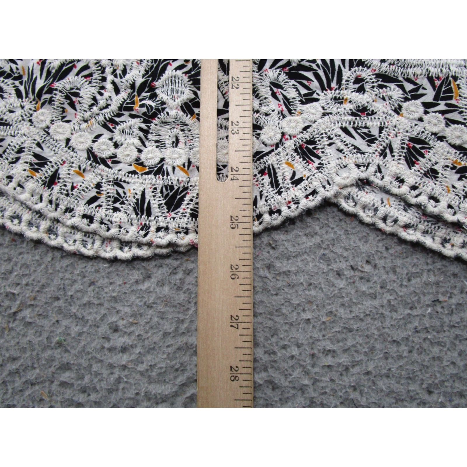 Vintage Solitaire Women's Embroidered Floral 3/4 Sleeve Top Blouse Size L Boho Chic Size L / US 10 / IT 46 - 6 Thumbnail