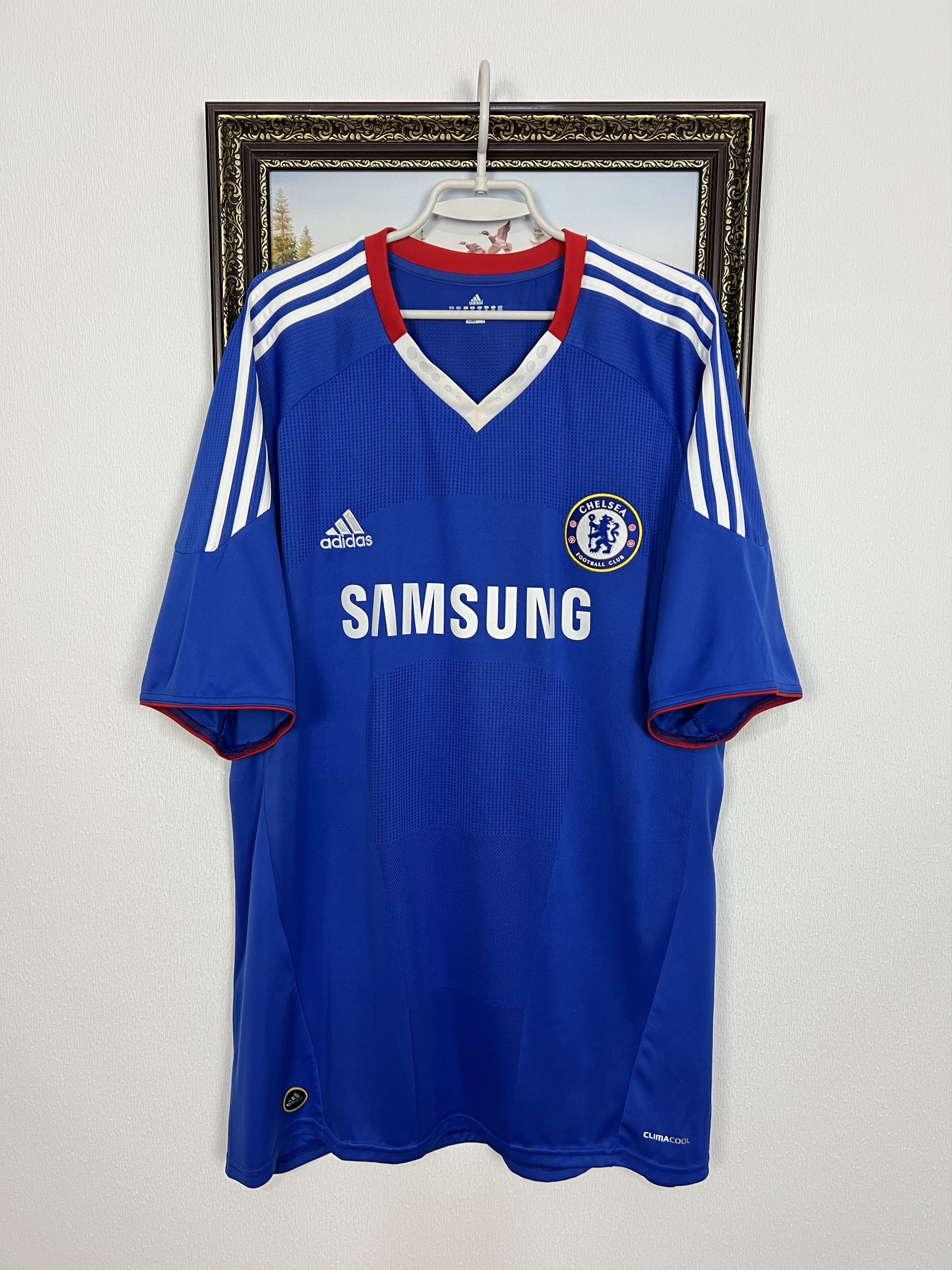 Adidas Chelsea Home football shirt 2010 Soccer Adidas Jersey Trikot Size US XXL / EU 58 / 5 - 1 Thumbnail