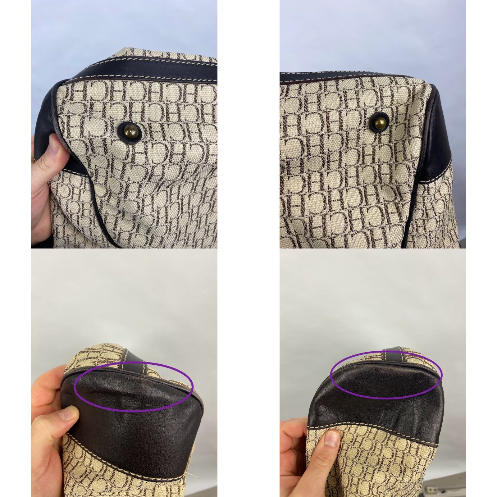 Carolina Herrera VINTAGE Carolina Herrera Bag 90s Beige OS Womens Size ONE SIZE - 10 Thumbnail