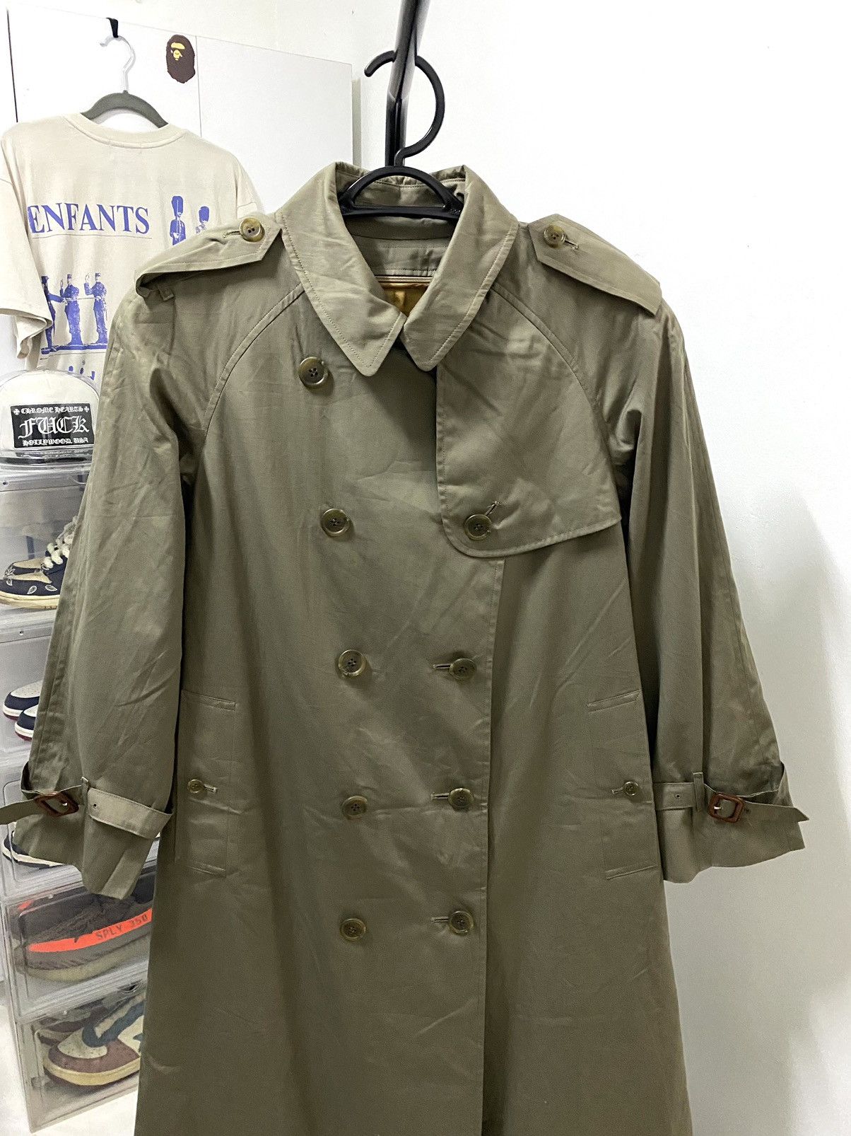Burberry Vintage Burberrys Nova Check Trench Coat Size L / US 10 / IT 46 - 2 Thumbnail