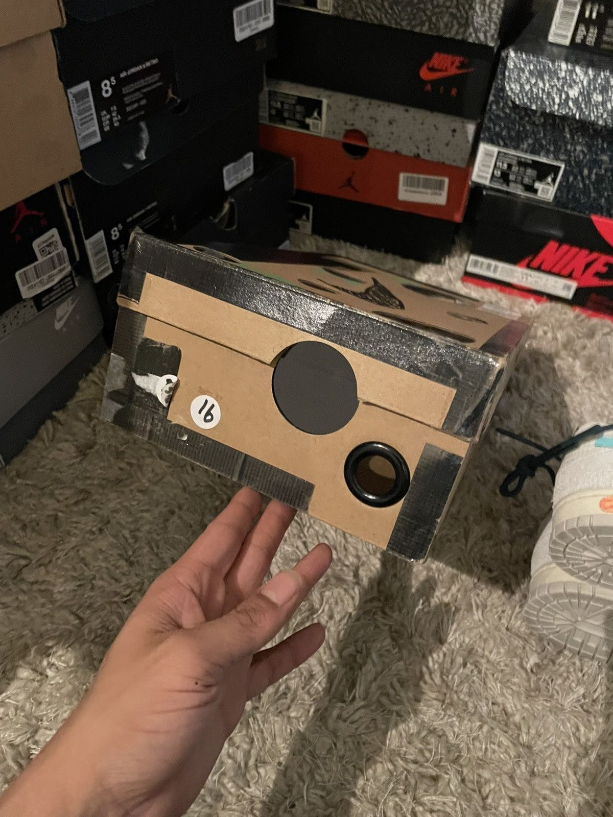 Nike × Off-White OFF WHITE x Nike Dunk Low Lot 16 Size US 8.5 / EU 41-42 - 12 Thumbnail
