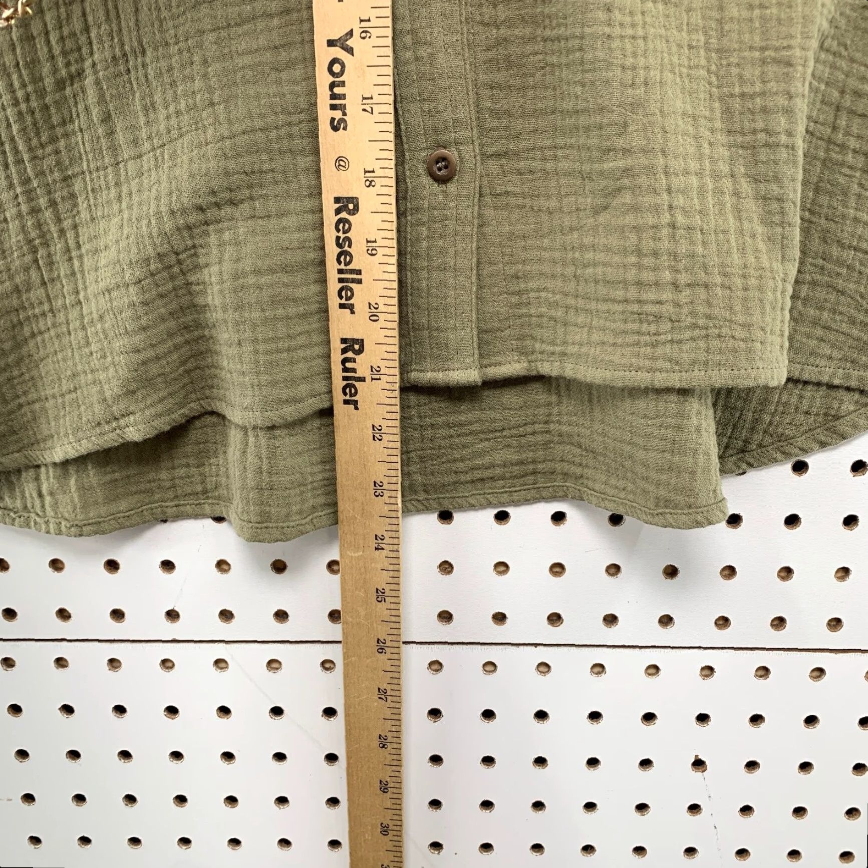 Madewell Madewell Button Top Womens Small Green Lightspun Beachside Shirt Soft Shirt Size S / US 4 / IT 40 - 7 Thumbnail