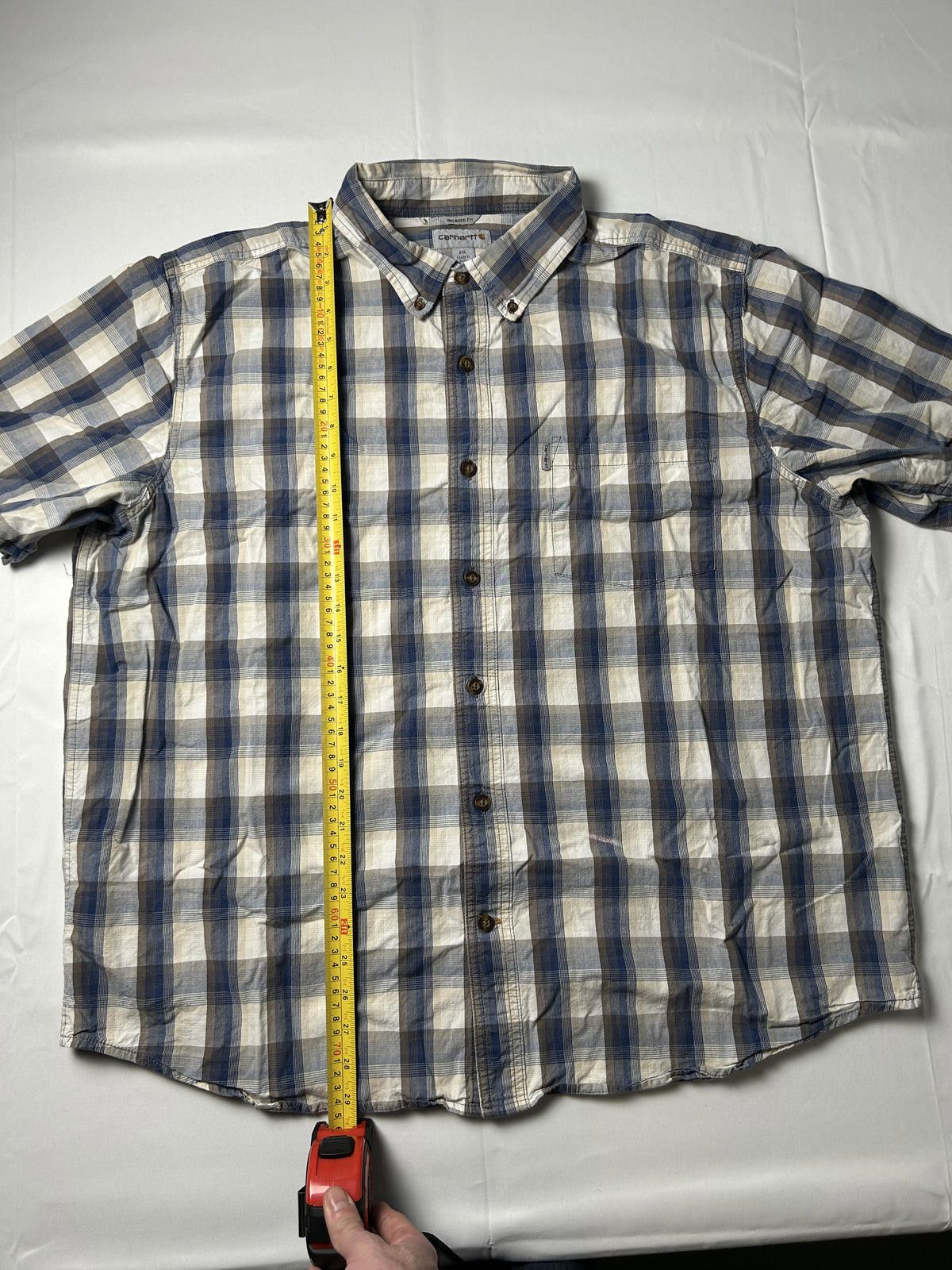 Carhartt Carhartt Pocket Shirt Heavyweight Overshirt Workwear Check Size US XXL / EU 58 / 5 - 6 Thumbnail