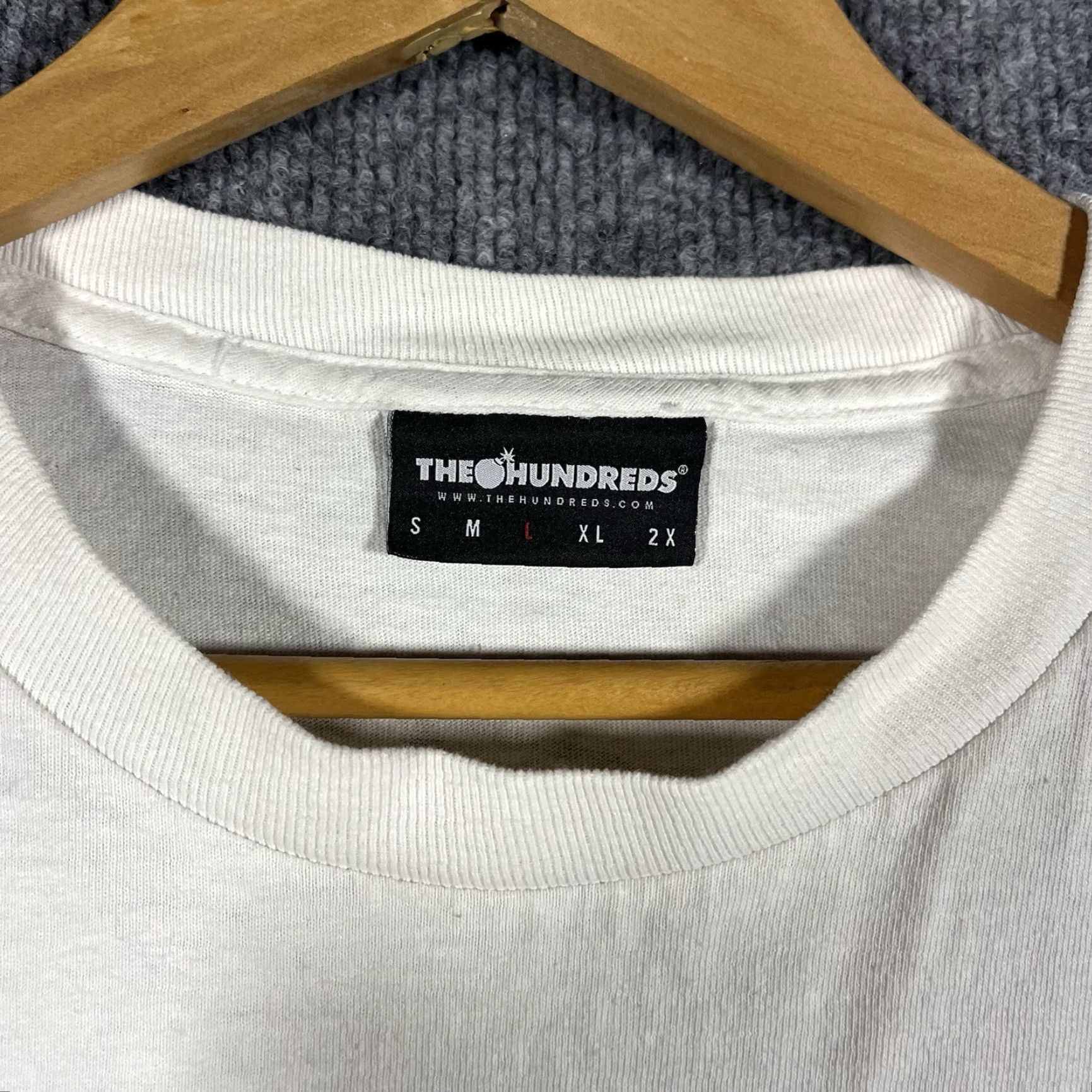The Hundreds VINTAGE The Hundreds Shirt Unisex Adults L White graphic tee 100% cotton Short Sleeve Logo Crew Neck Modern Skate Bobby Adam Bomb Size US L / EU 52-54 / 3 - 3 Thumbnail