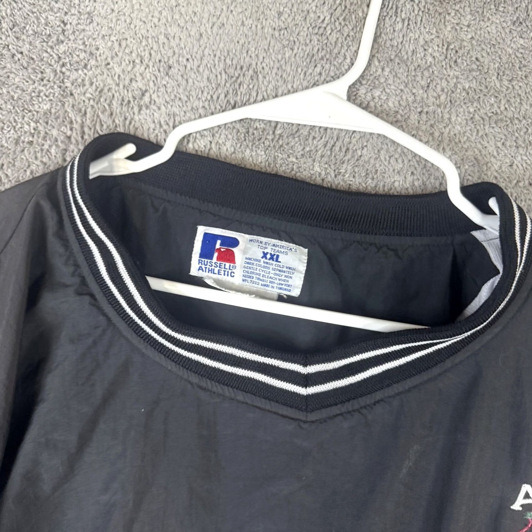 Russell Athletic VINTAGE Russell Athletic Windbreaker Jacket Mens 2XL Black Argo 98 Football 90s Size US XXL / EU 58 / 5 - 7 Thumbnail