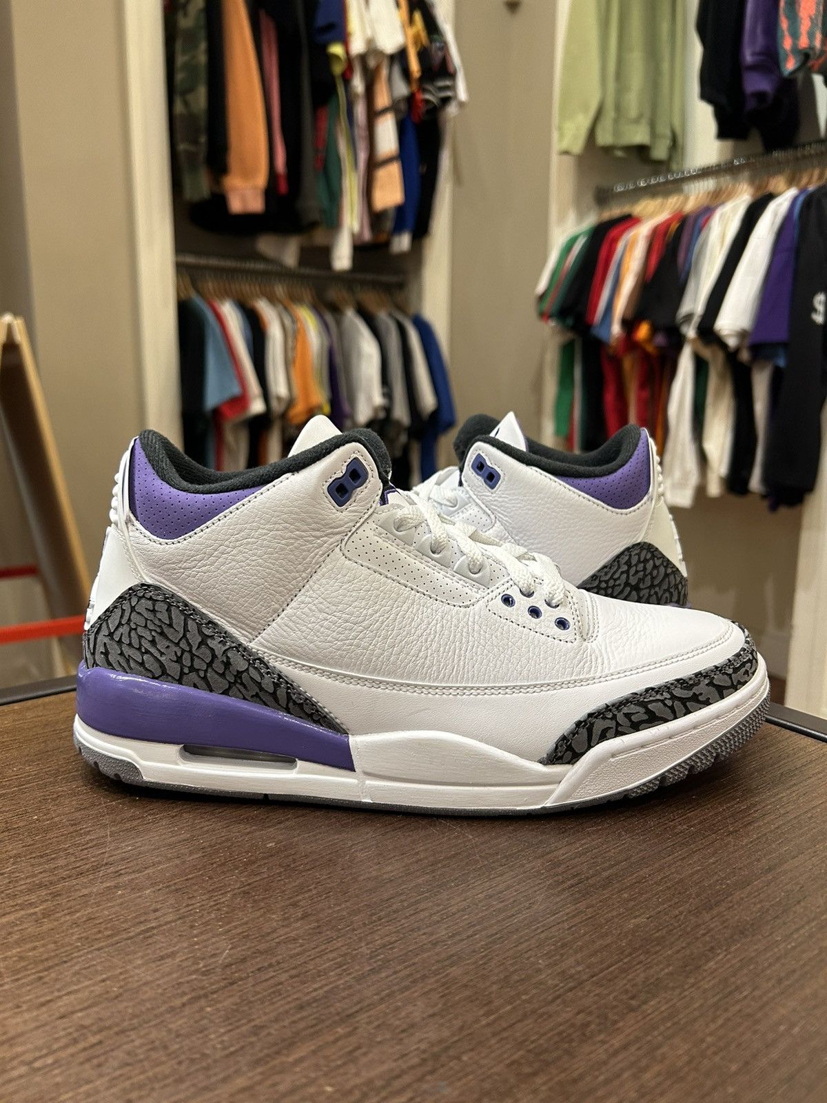 Nike Jordan 3 Retro Dark Iris Size US 9.5 / EU 42-43 - 3 Thumbnail