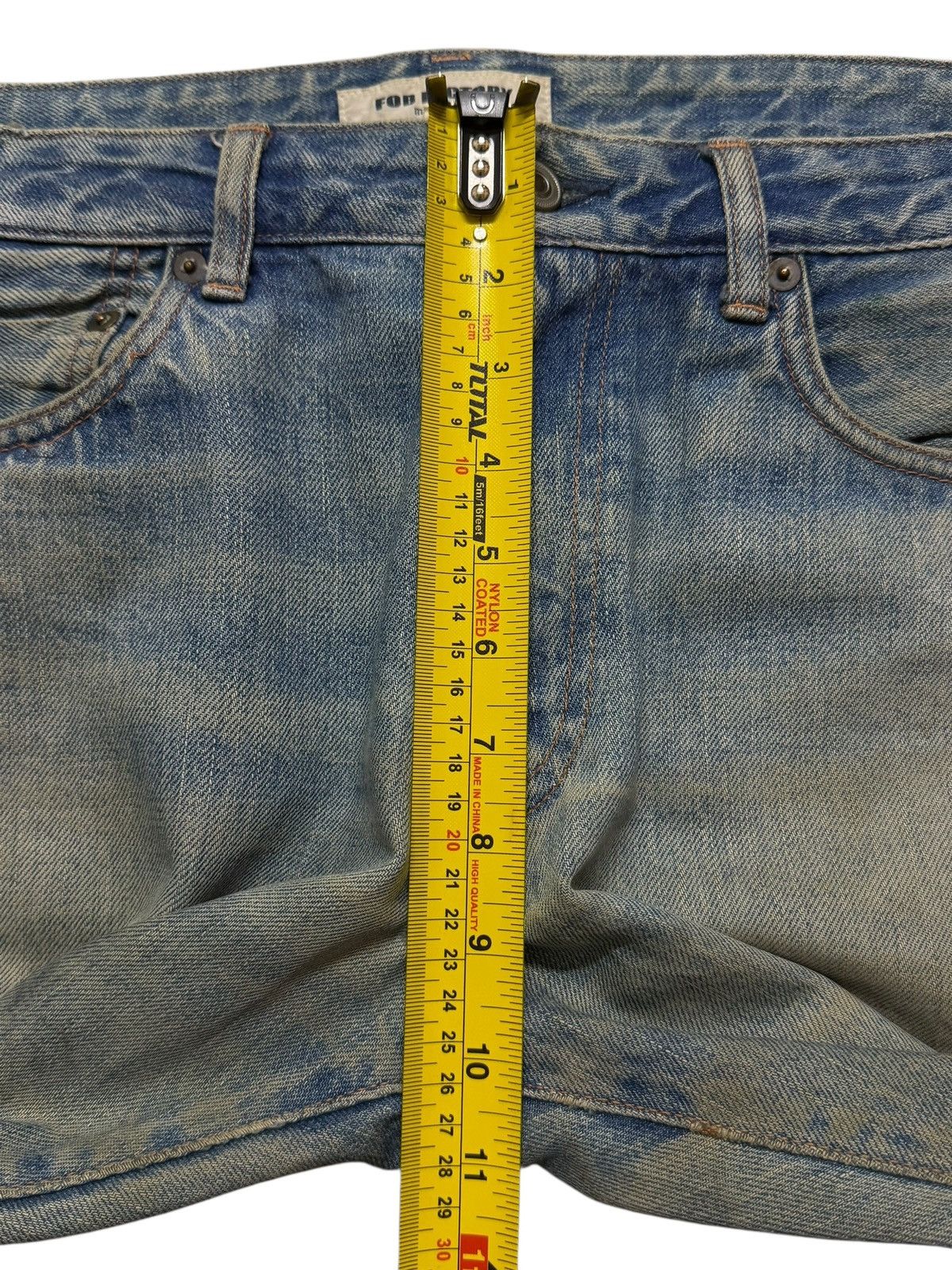 FOB Factory Vintage 90s Japan Fob Factory Selvedge Mud Wash Distress Size US 33 - 13 Thumbnail