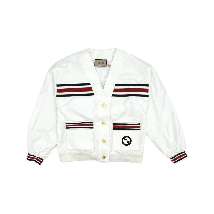 Gucci Gucci Striped V-Neck Cardigan for Women-2507 Size S / US 4 / IT 40 - 8 Thumbnail