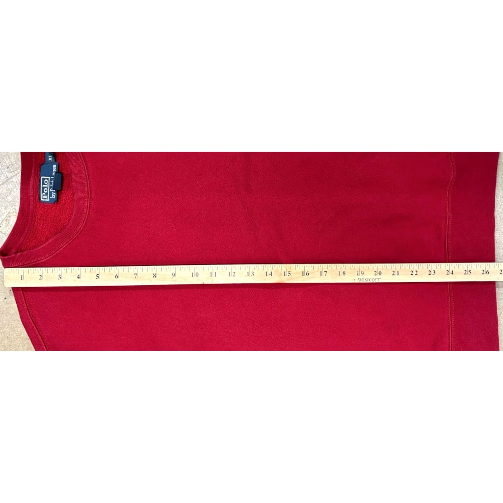 Polo Ralph Lauren VINTAGE Polo Ralph Lauren Sweatshirt Crewneck XL Red 90s Heavyweight Polo Sport Mens Pullover Logo Embroidered Reverse Weave Style Size US XL / EU 56 / 4 - 8 Thumbnail