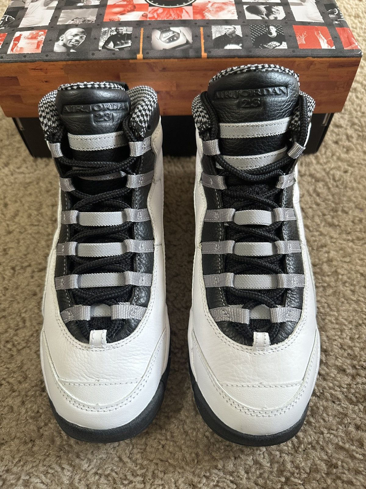 Jordan Brand Size 6.5 - Jordan 10 Retro Steel (2025) (GS) (IB7359-104) Size US 6.5 / EU 39-40 - 3 Thumbnail