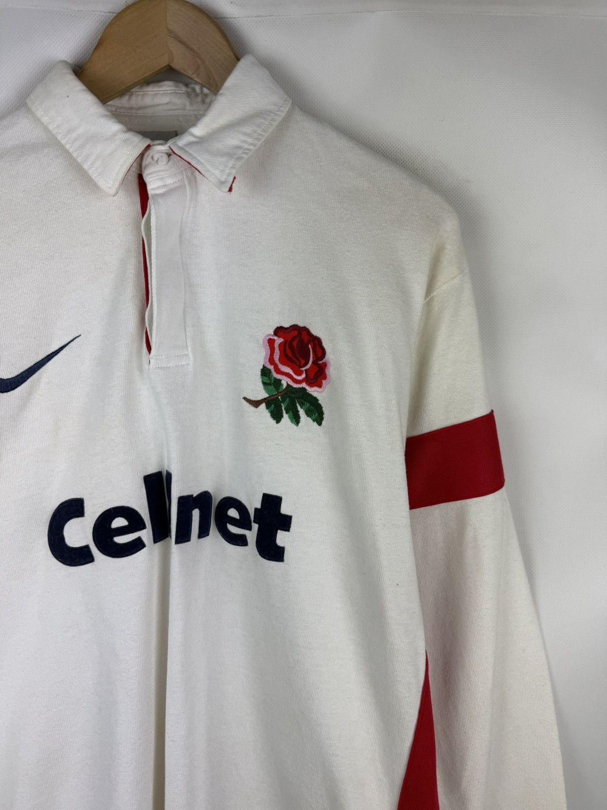 Nike Vintage 1997-99 Nike England Cellnet Long Sleeve Rugby Shirt Size US M / EU 48-50 / 2 - 3 Thumbnail