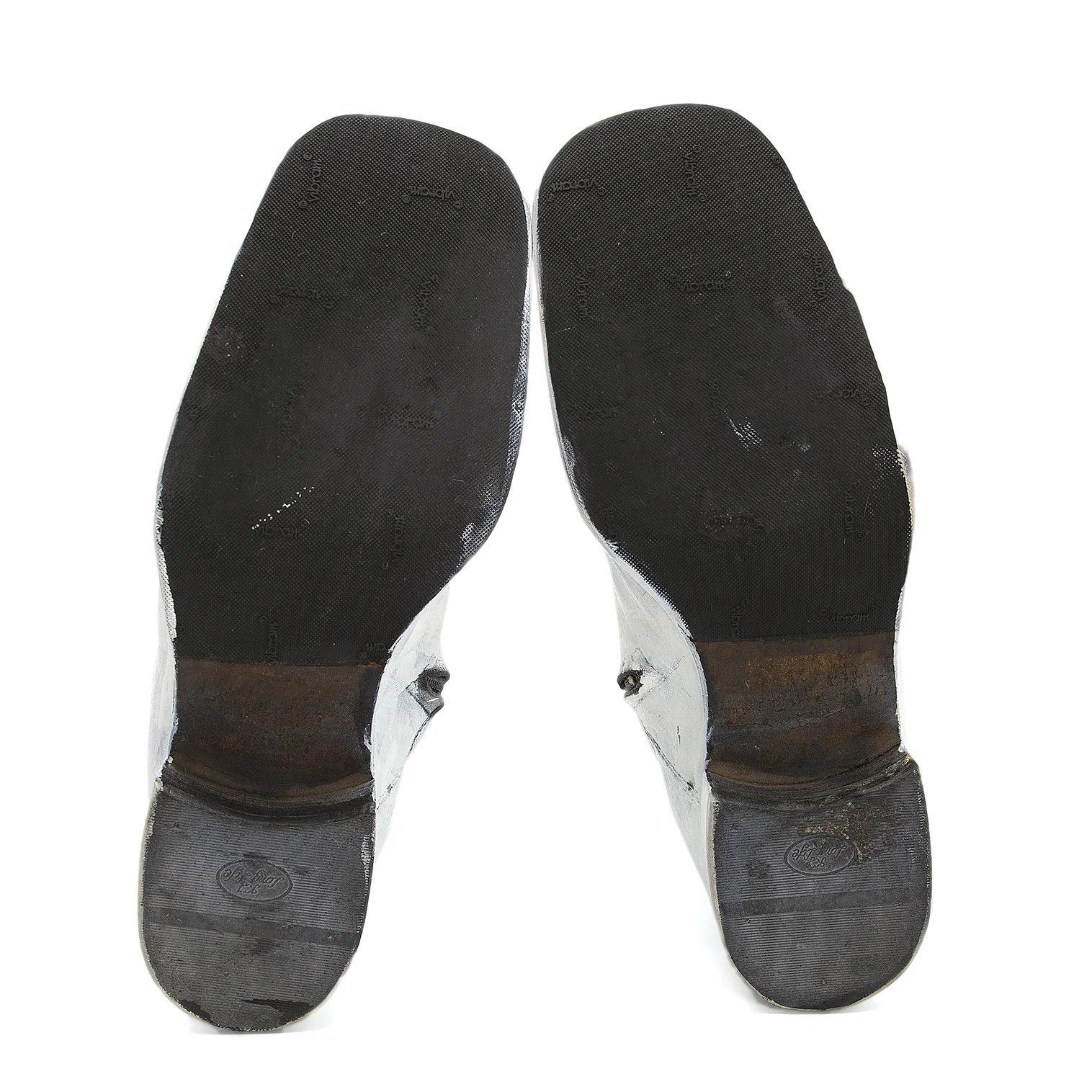 Maison Margiela Square-Toe Painted Leather Boots in White, Size 28cm Size US 10 / EU 43 - 5 Thumbnail