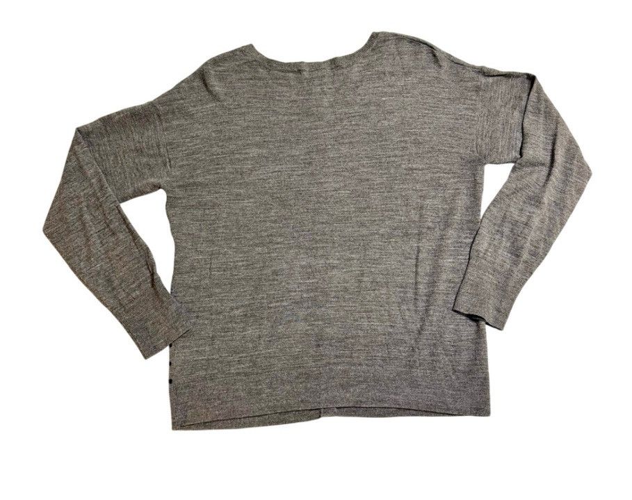 Other Halogen Women’s XL Merino Cardigan Sweater Gray Polka Dot Size XL / US 12-14 / IT 48-50 - 2 Thumbnail
