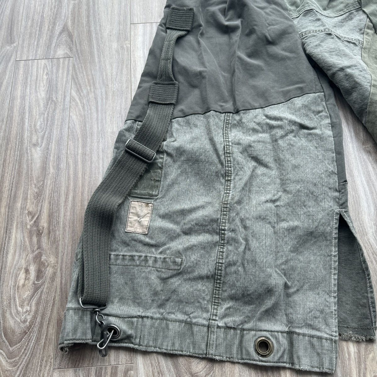 Kapital Kapital Cargo Patchwork Green Flare Pants Size US 30 / EU 46 - 4 Thumbnail