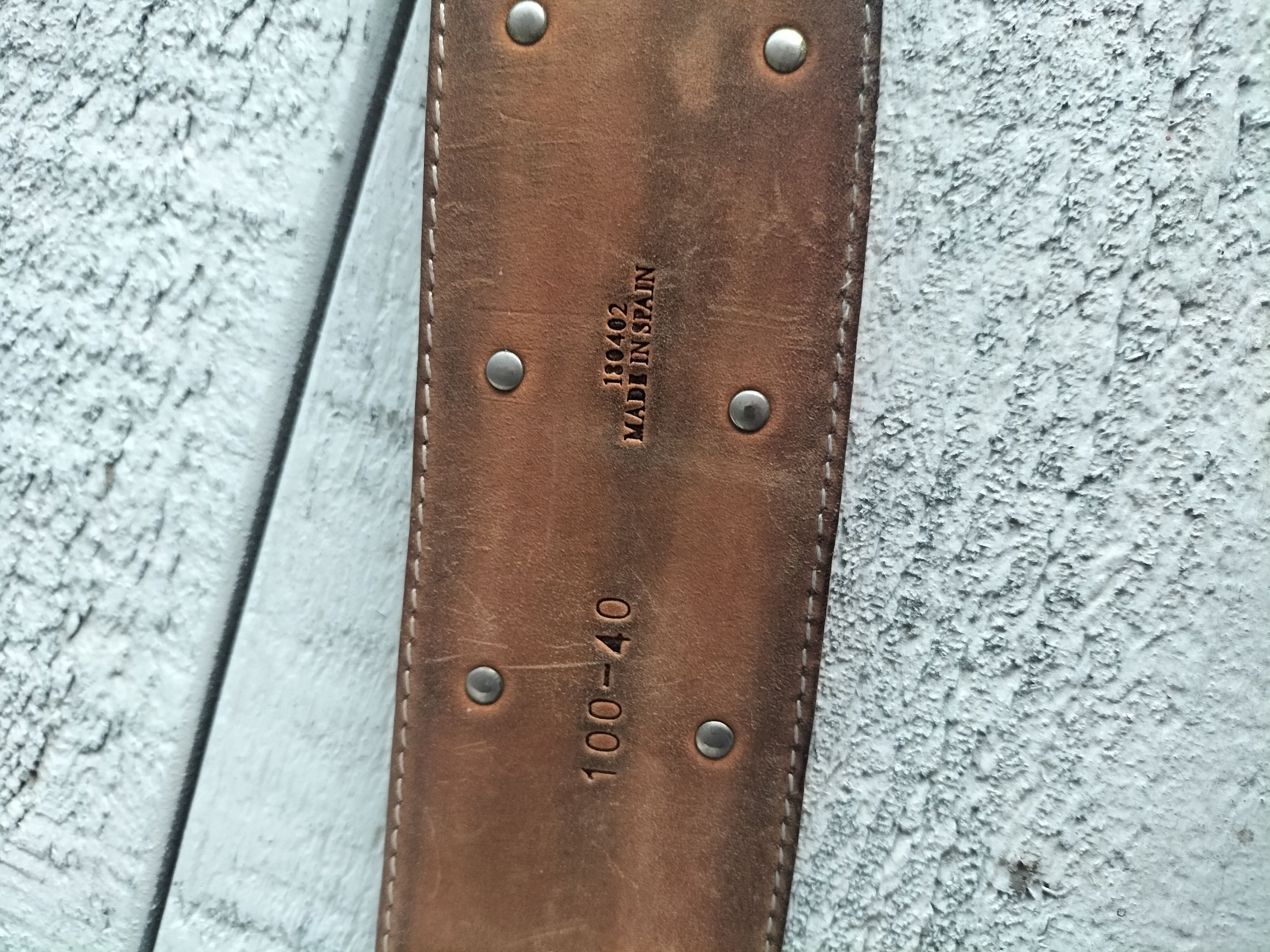 Loewe Loewe White Leather Belt Silver Buckle and Studs Size ONE SIZE - 3 Thumbnail