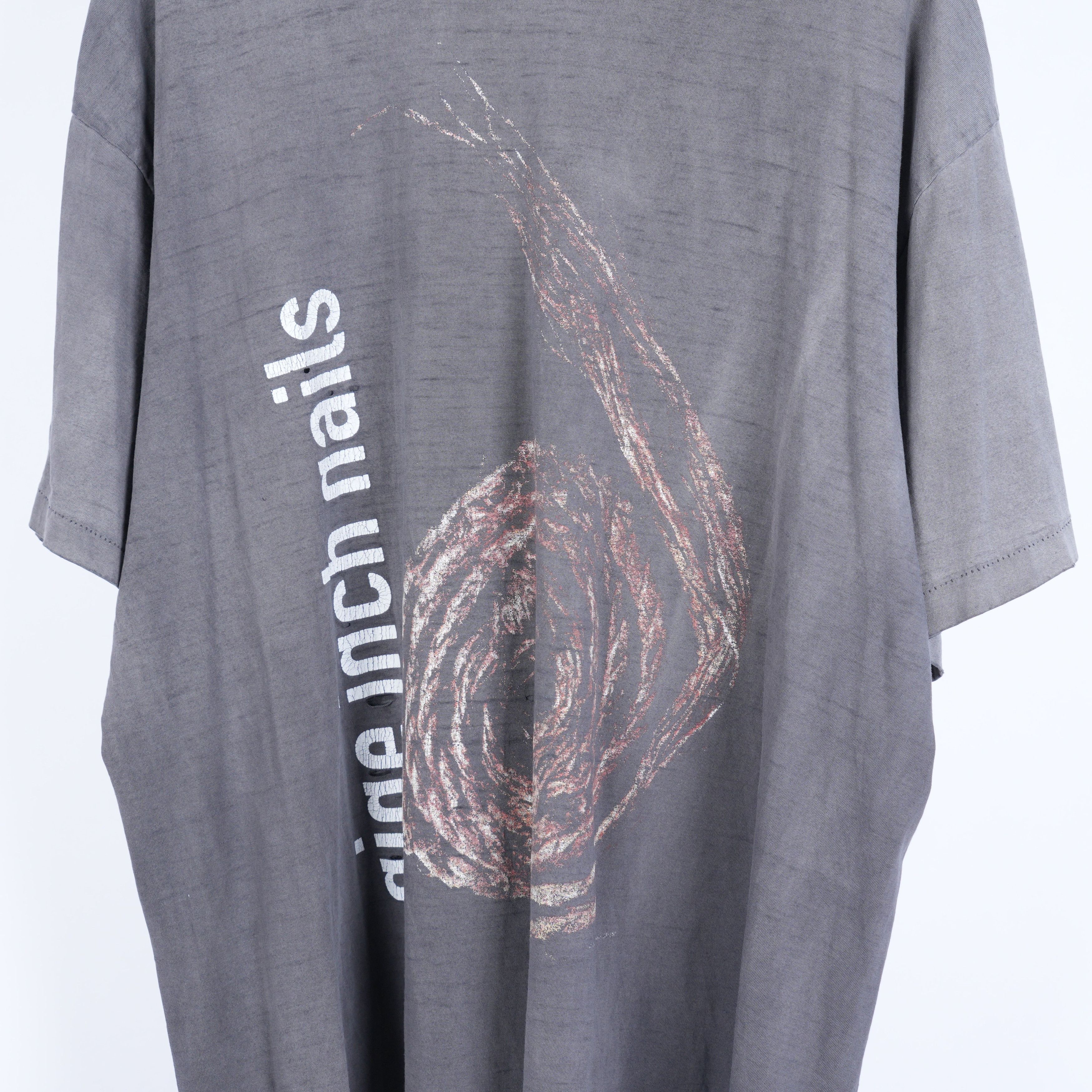 Vintage NINE INCH NAILS 1995 TOUR T-SHIRT Size US XL / EU 56 / 4 - 3 Thumbnail