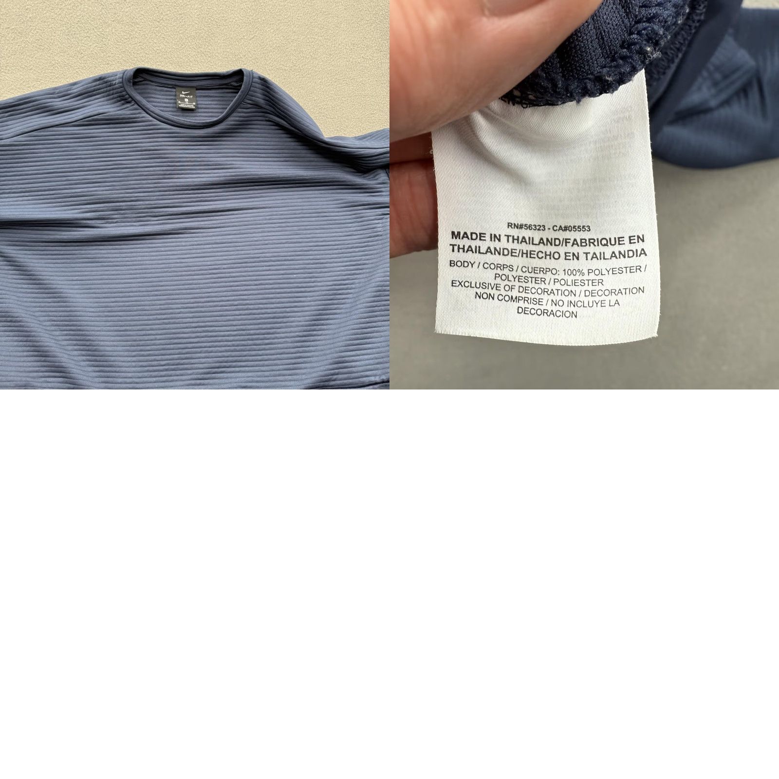 Nike Nike Dri-Fit Sweatshirt Mens XL Navy Blue Just Do It Crewneck Pullover Size US XL / EU 56 / 4 - 8 Thumbnail