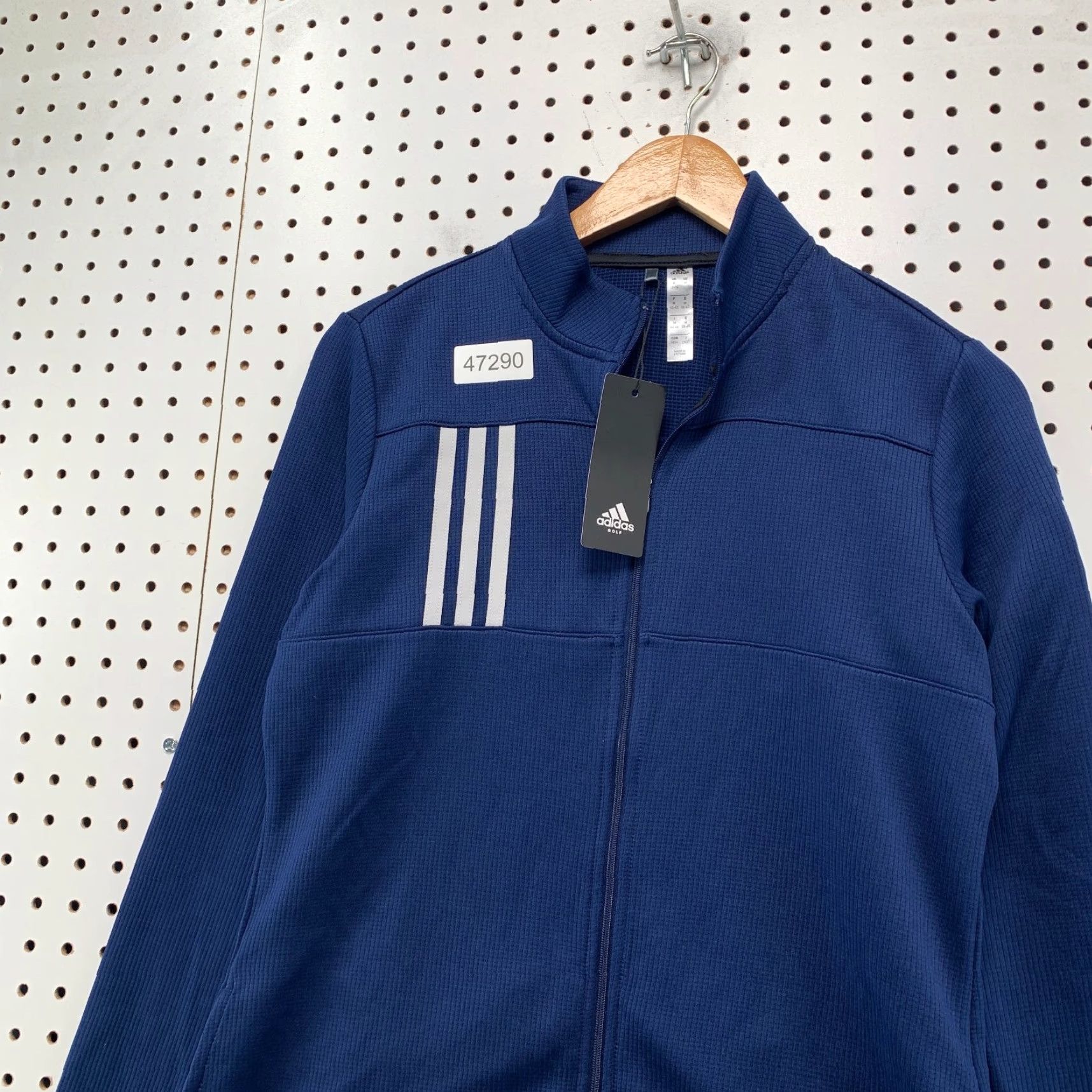 Adidas NEW Adidas Golf Jacket Womens Medium Blue White Zip NWT Size M / US 6-8 / IT 42-44 - 7 Thumbnail