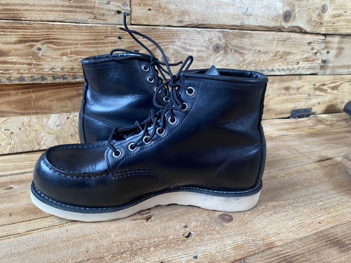 Red Wing Redwing Heritage moc-toe black leather boots sz 7.5E,40 Size US 7.5 / EU 40-41 - 11 Thumbnail