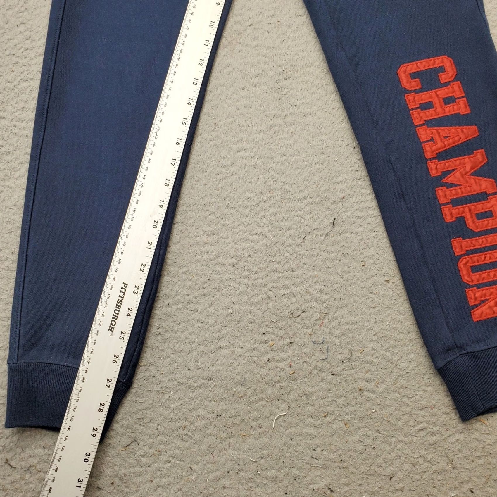 Champion Champion Women's XS Blue Jogger Pants - Fleece Lined Reverse Weave, Elastic Waist, Pockets, 29.25" Inseam, Tapered Leg, Cotton, Casual Activewear Size 26" / US 2 / IT 38 - 5 Thumbnail