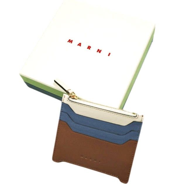 Marni Marni Marni TRUNKAROO Calf Leather Card Holder Leather Card Case PFMO0112U2P6948 DUTY FREE for USA Size ONE SIZE - 1 Thumbnail