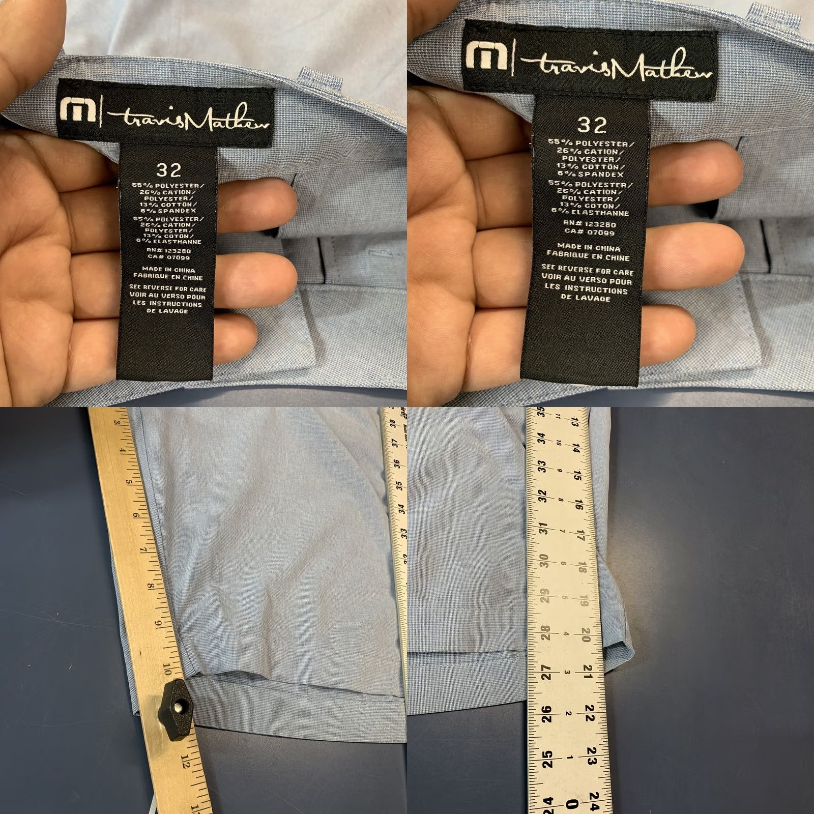 TravisMathew Travis Mathew Blue Chino Shorts Mens Golf Preppy Casual Size 32 Size US 32 / EU 48 - 8 Thumbnail