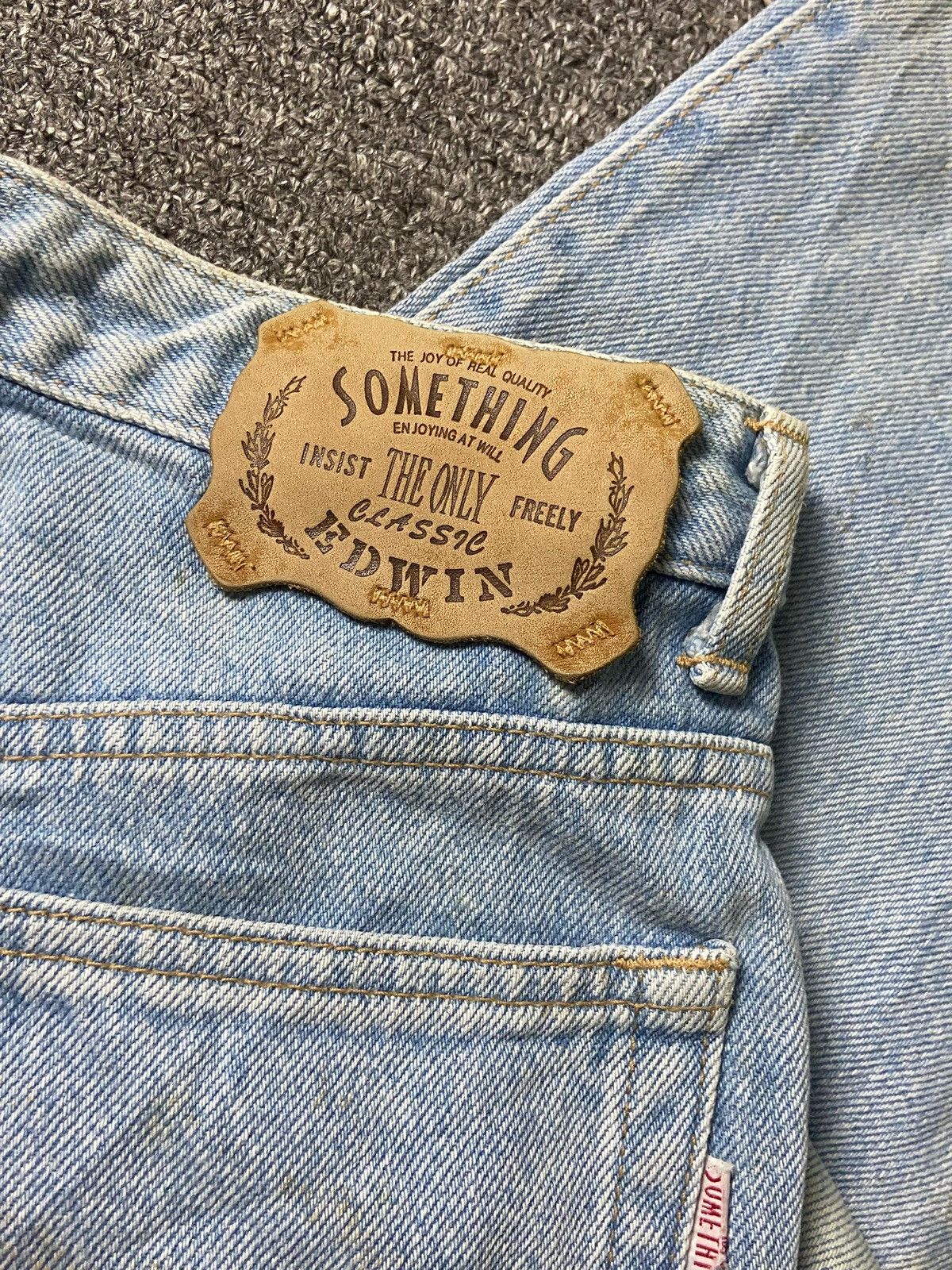 Edwin × Japanese Brand × Vintage Classic Edwin x Something Regular Fit Denim Jeans (132) Size US 26 / EU 42 - 8 Thumbnail