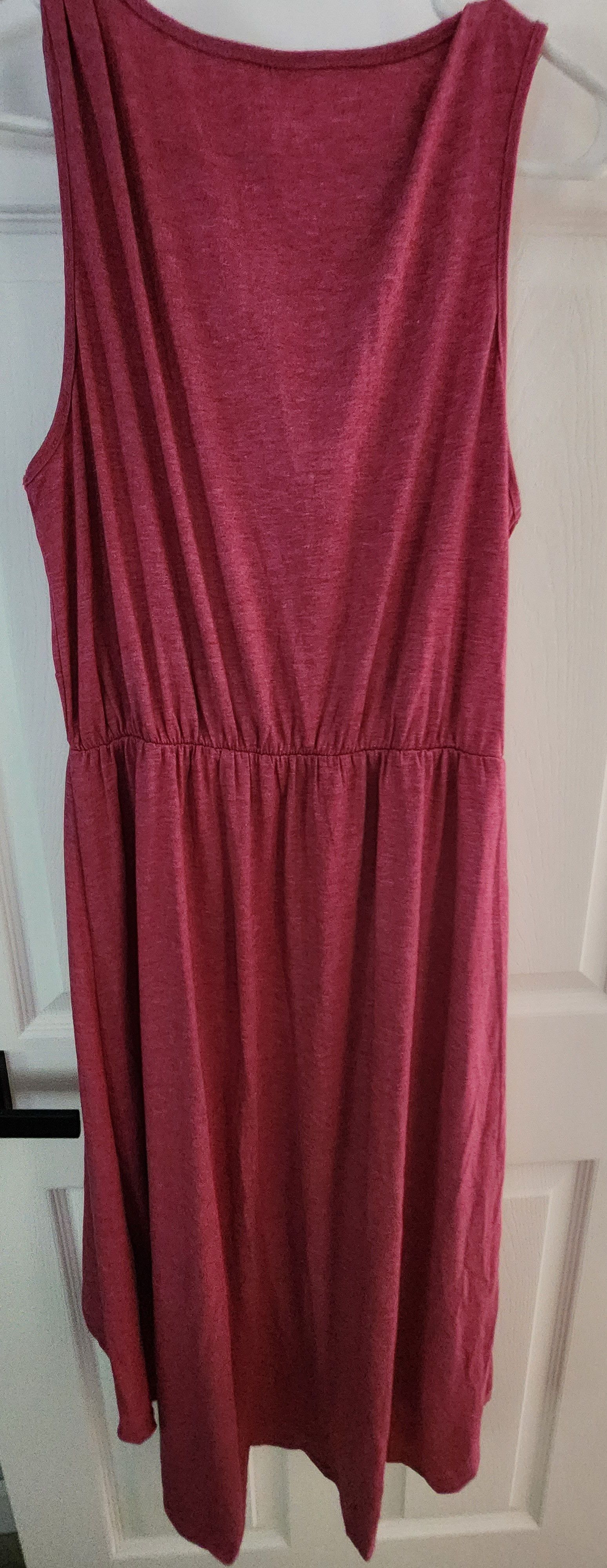 Other NWT Halara Deep VNeck Plicated High Low Midi Dress L Size L / US 10 / IT 46 - 2 Thumbnail