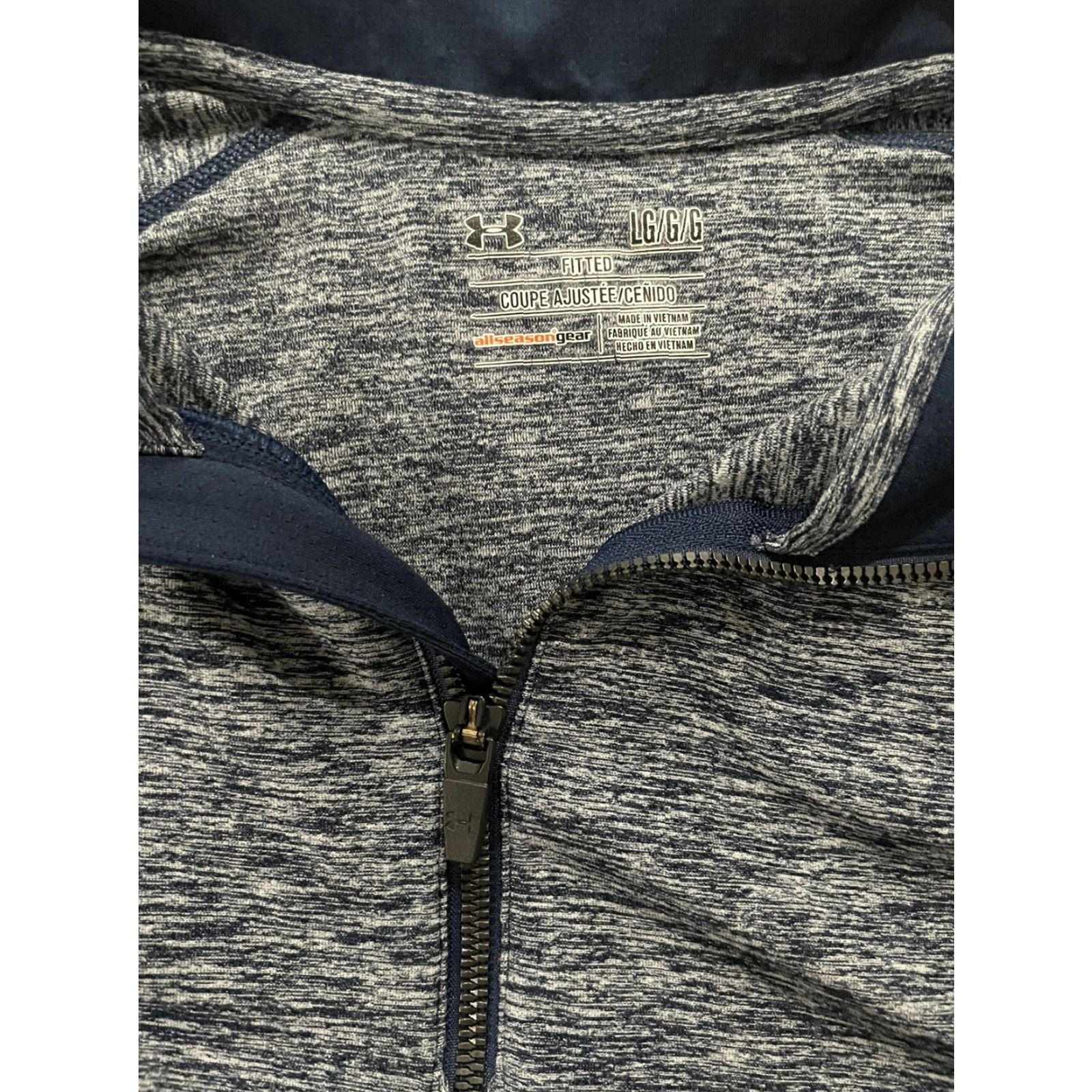 Under Armour Under Armour Fitted Half Zip Pullover Sweatshirt Mens L Dark Navy Blue Navy Blue?? Size US L / EU 52-54 / 3 - 3 Thumbnail