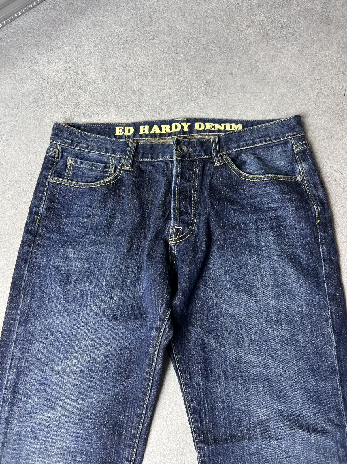 Ed Hardy Ed Hardy Vintage Baggy Denim Jeans size 34 Blue Size US 34 / EU 50 - 7 Thumbnail