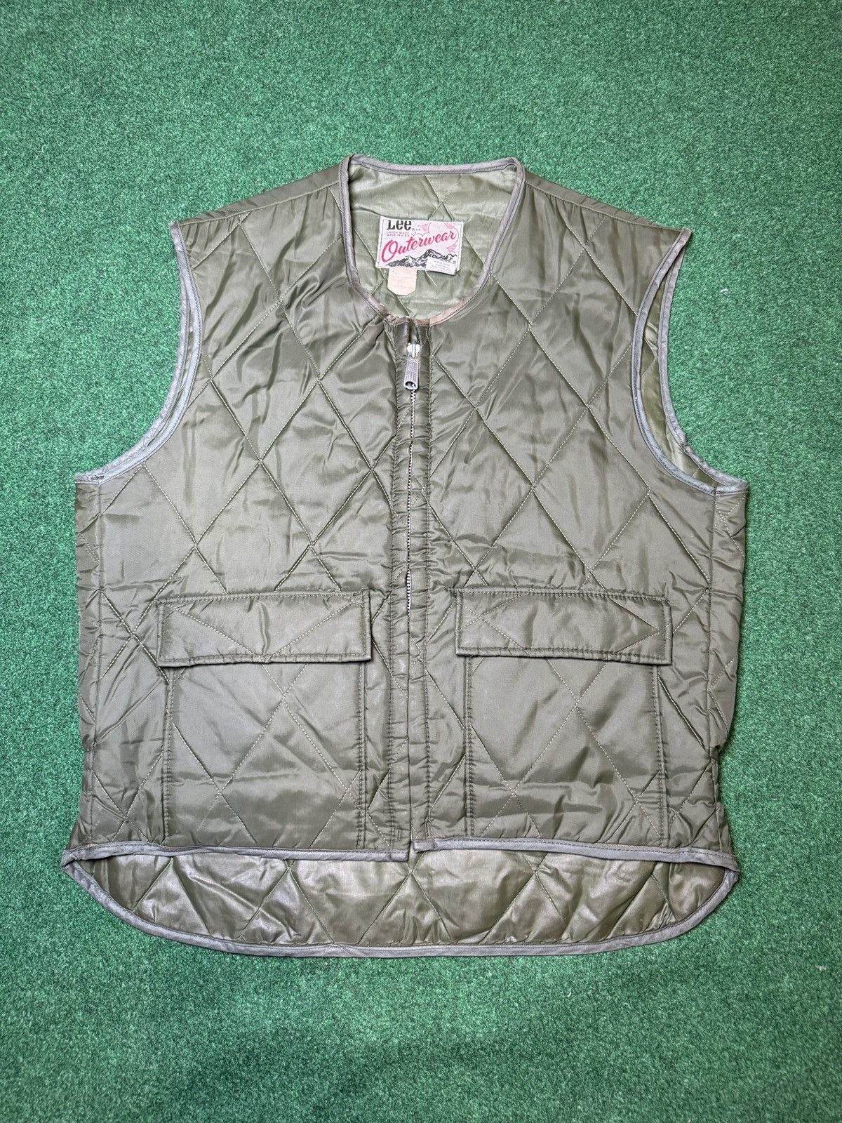 Vintage 60s 70s Lee Union Made Outerwear Quilted Vest