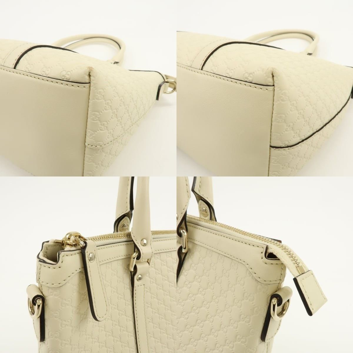 Gucci Gucci Microguccissima Leather Tote Cream Size ONE SIZE - 5 Thumbnail